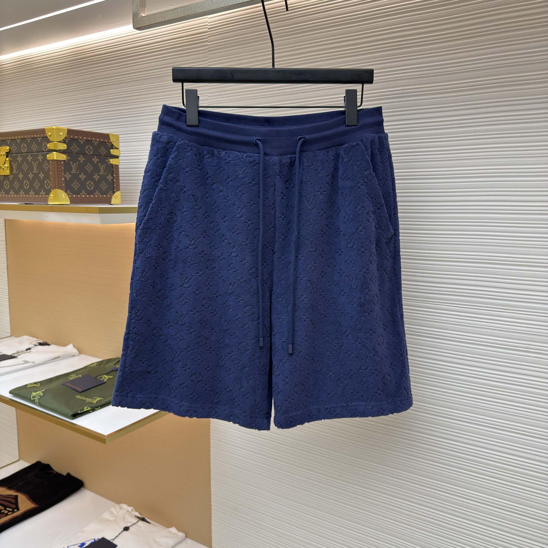 Louis Vuitton Monogram French Terry Shorts    1AHUX6 - DopestKickz