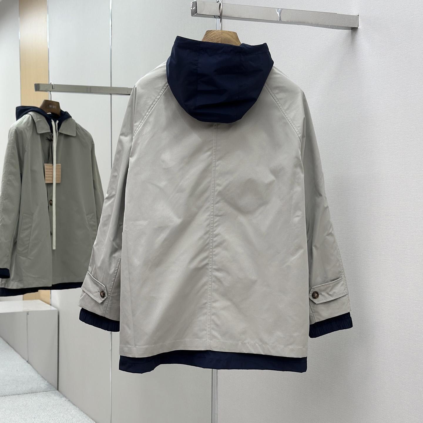 Miu Miu Panama Cotton And Technical Pongé Blouson Jacket - DopestKickz