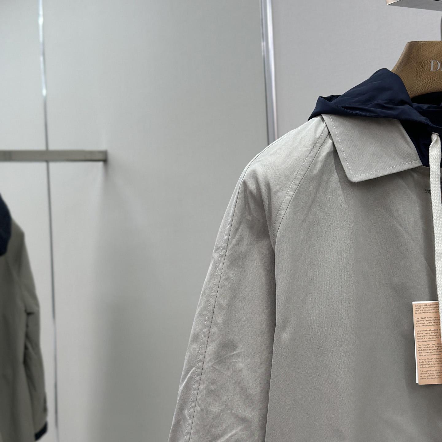 Miu Miu Panama Cotton And Technical Pongé Blouson Jacket - DopestKickz