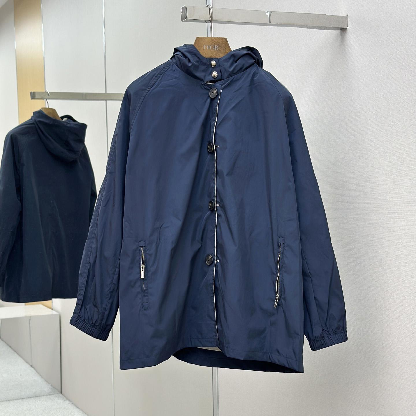 Miu Miu Panama Cotton And Technical Pongé Blouson Jacket - DopestKickz