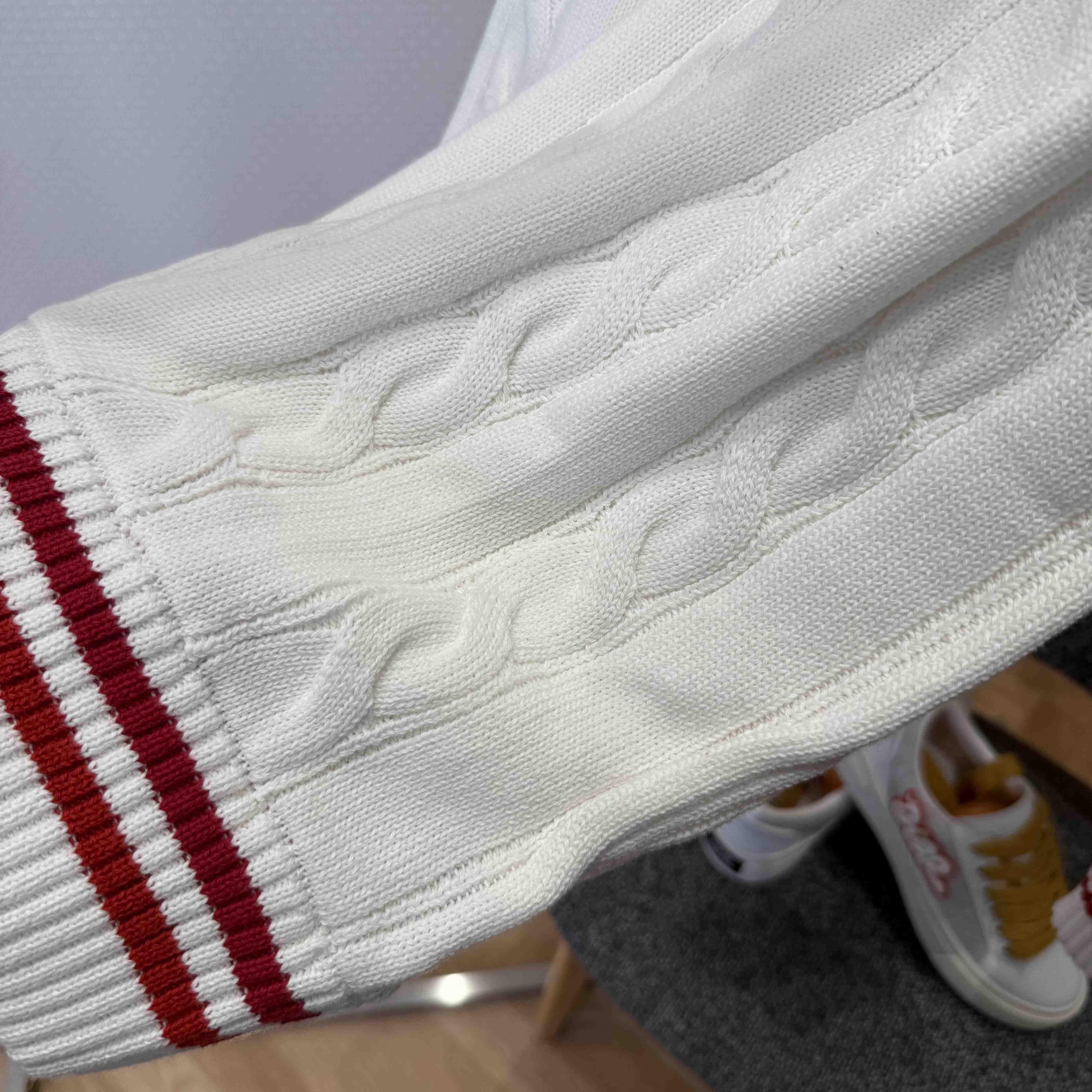 Louis Vuitton Preppy V-Neck Cable Pullover   1AIJYR - DopestKickz