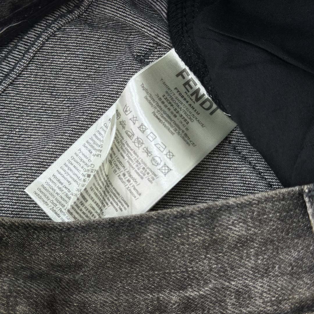 Fendi Grey Overdyed Jeans - DopestKickz