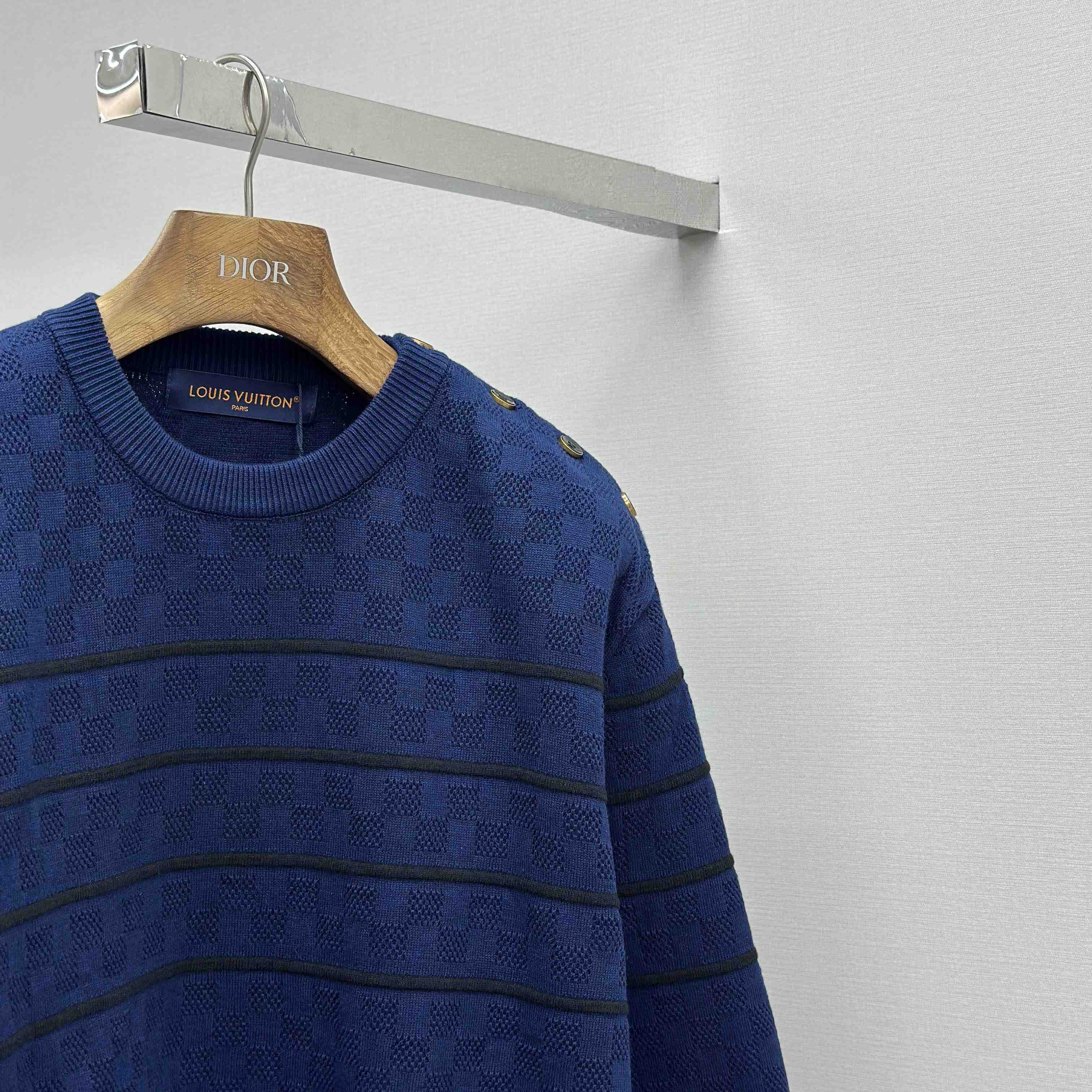 Louis Vuitton Damier Stripes Pullover - DopestKickz