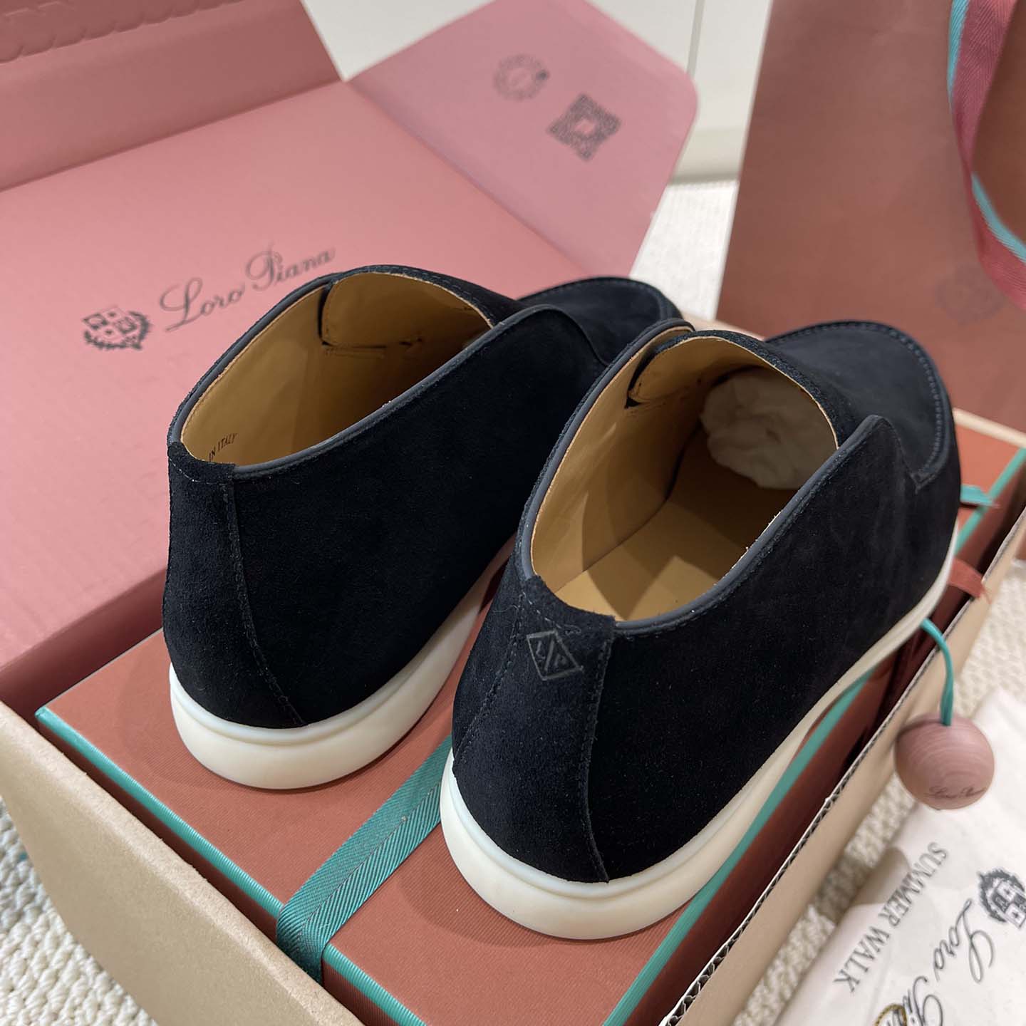 Loro Piana White Sole Summer Walk Loafers - DopestKickz