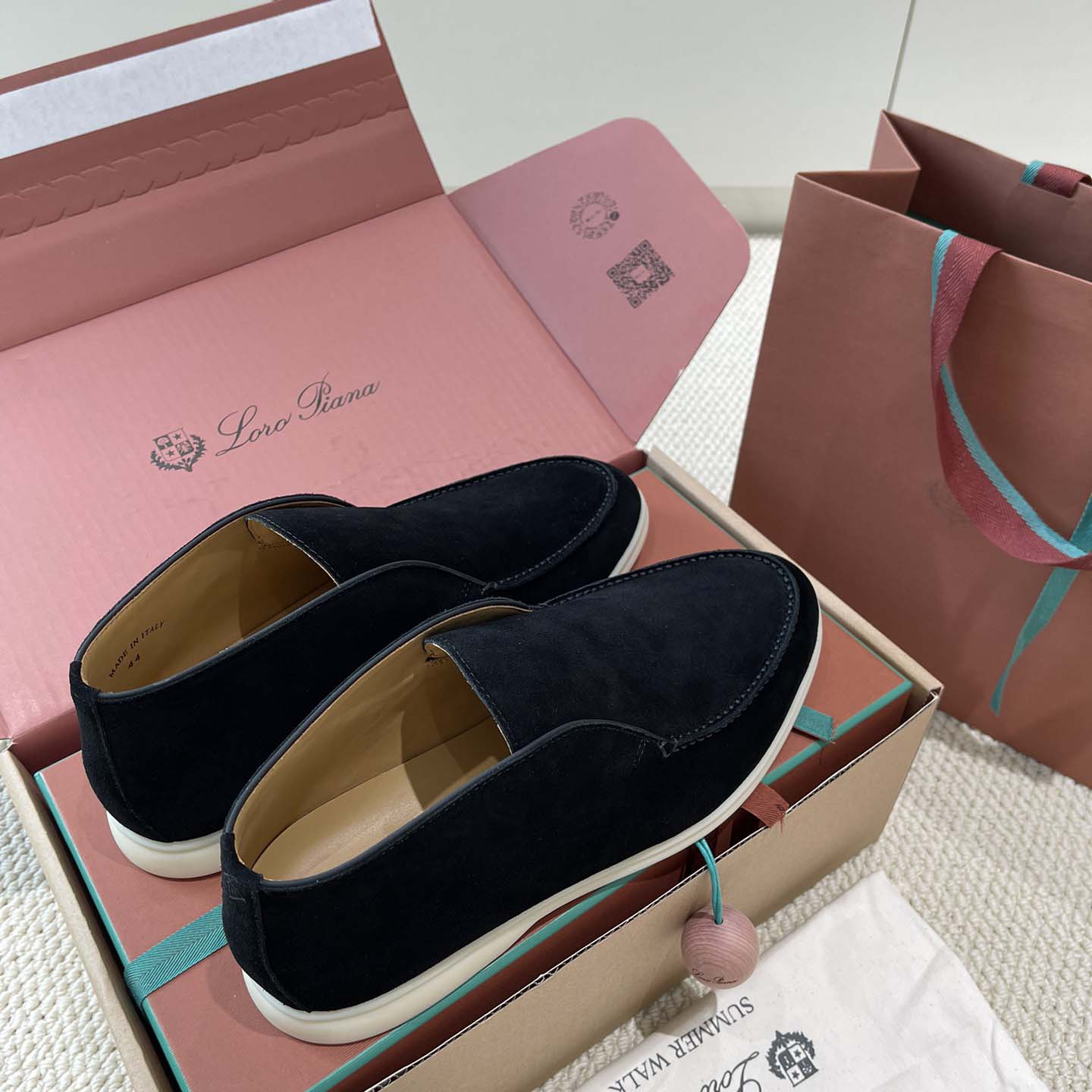 Loro Piana White Sole Summer Walk Loafers - DopestKickz