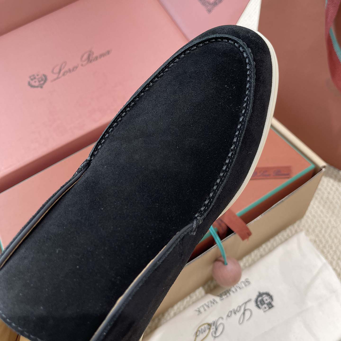 Loro Piana White Sole Summer Walk Loafers - DopestKickz