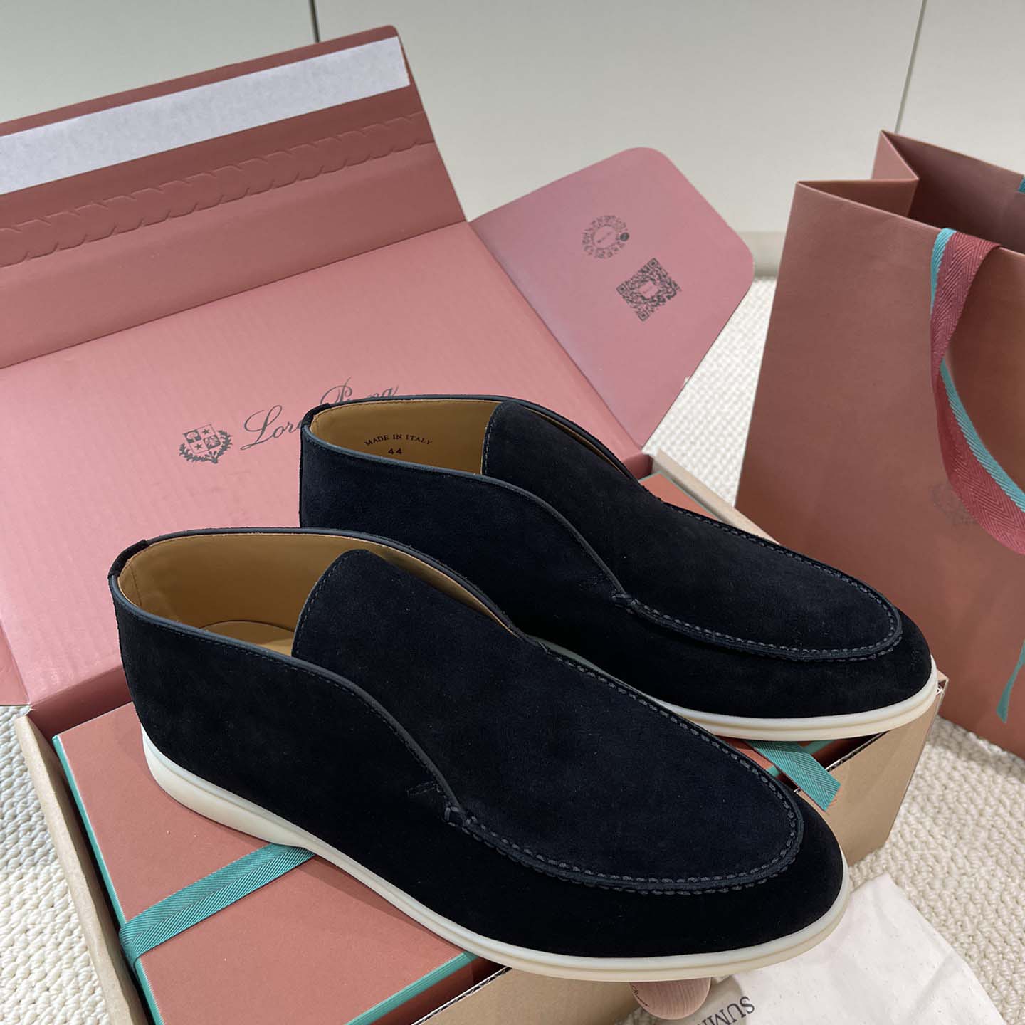 Loro Piana White Sole Summer Walk Loafers - DopestKickz