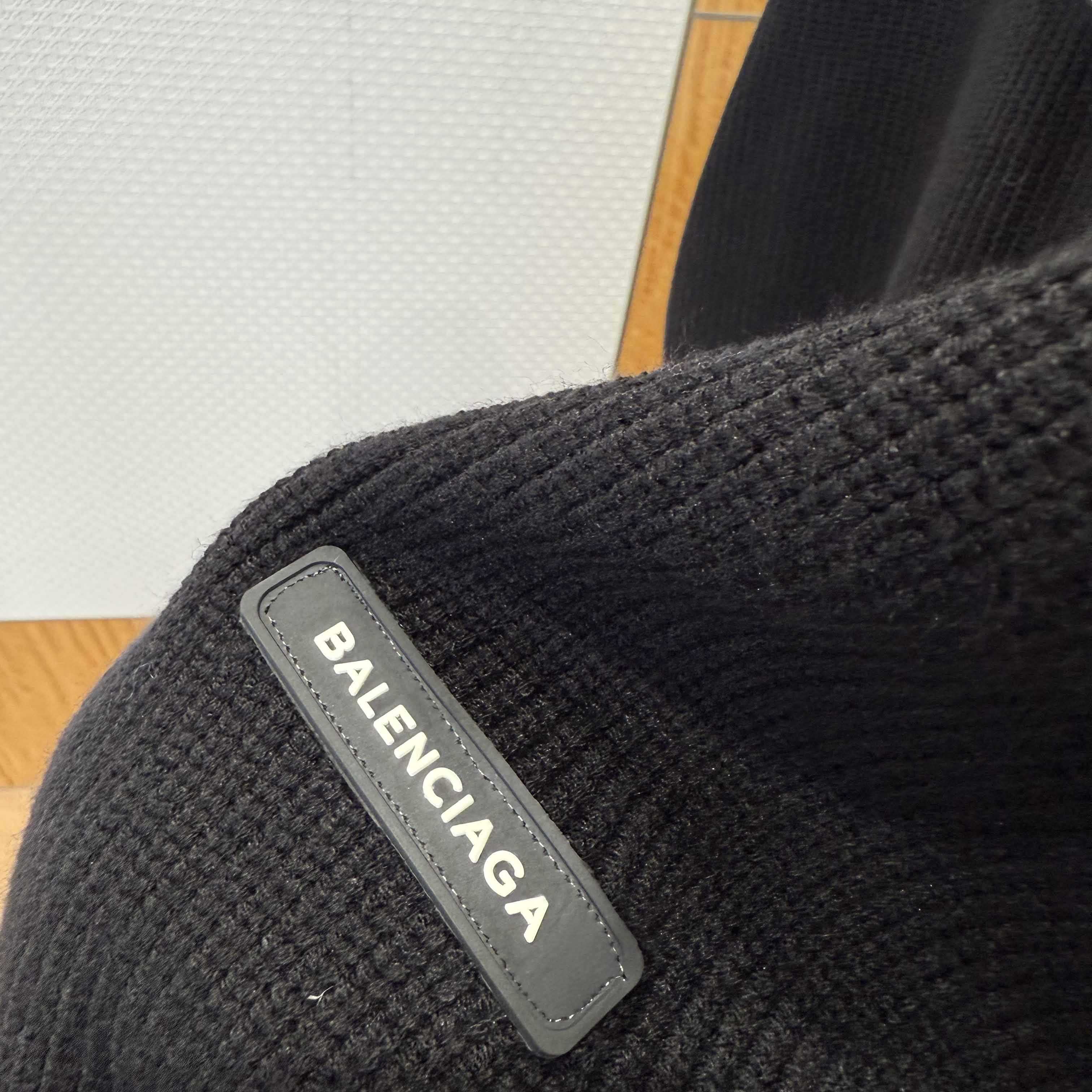 Balenciaga Logo-patch Stretch-wool Jumper - DopestKickz