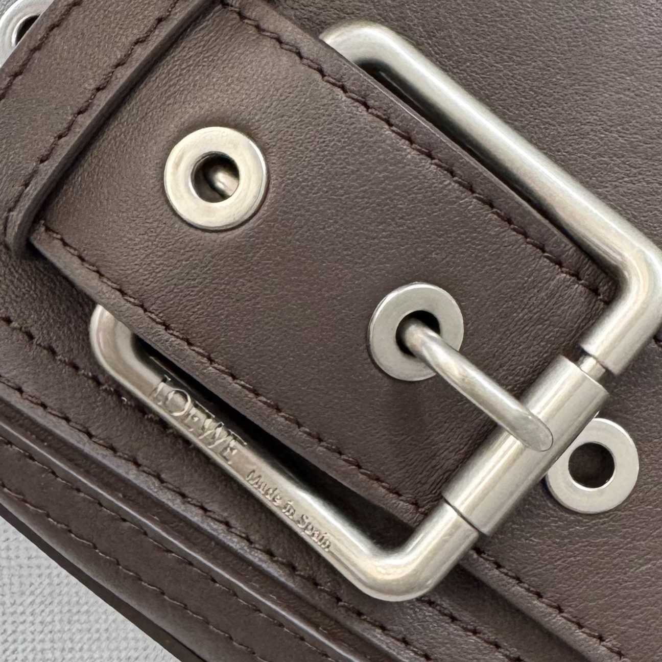 Loewe Small Puzzle Biker Bag In Shiny Calfskin - DopestKickz