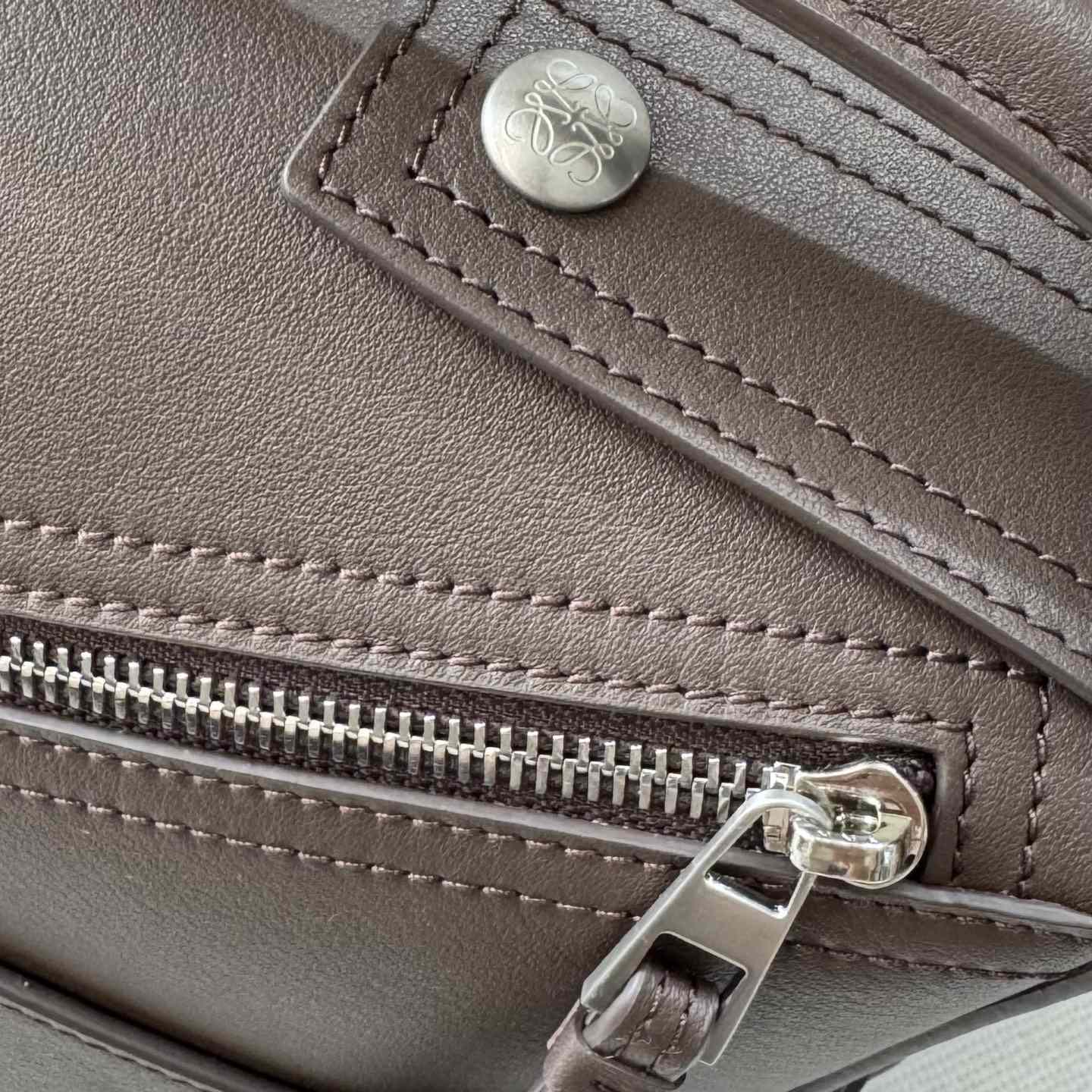 Loewe Small Puzzle Biker Bag In Shiny Calfskin - DopestKickz