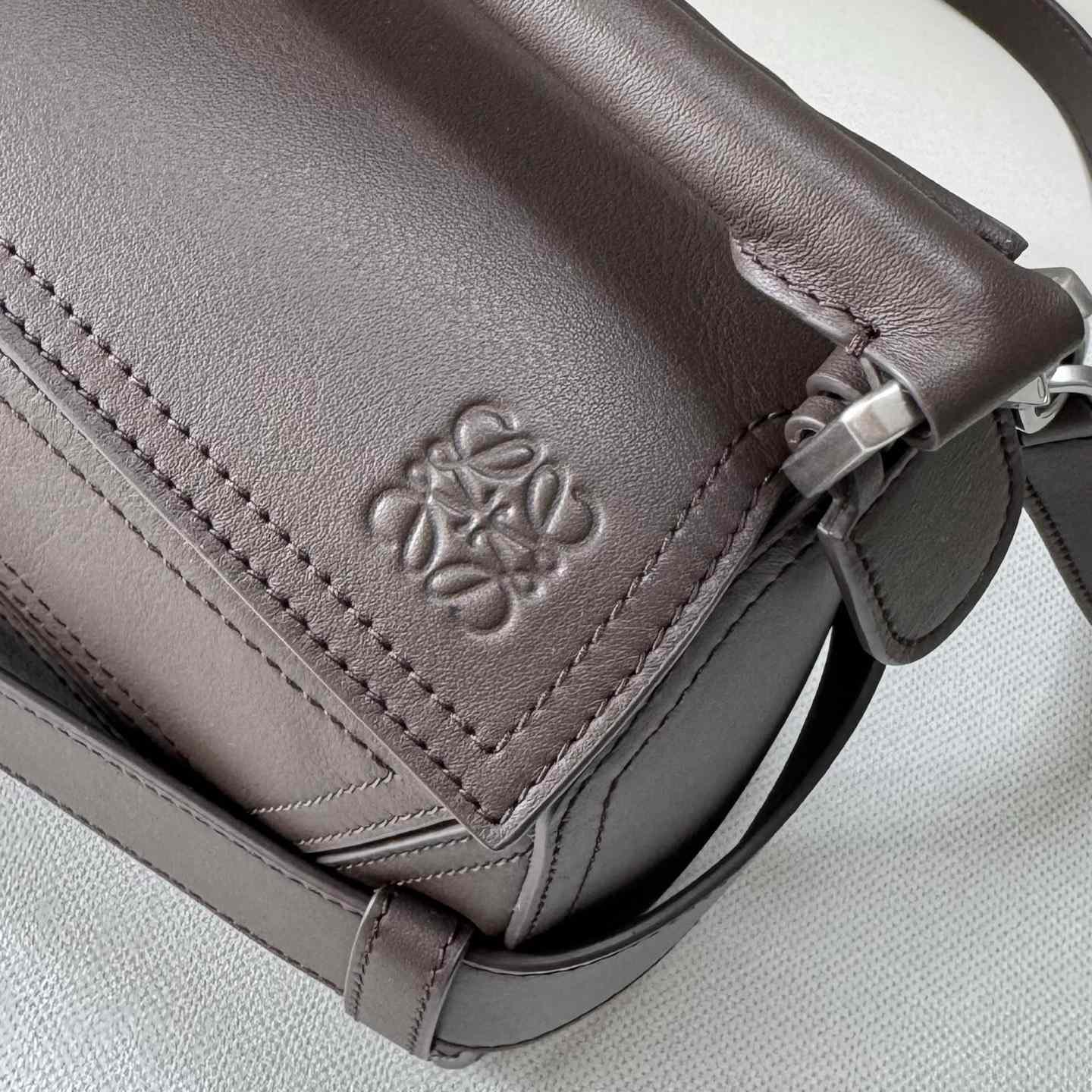 Loewe Small Puzzle Biker Bag In Shiny Calfskin - DopestKickz