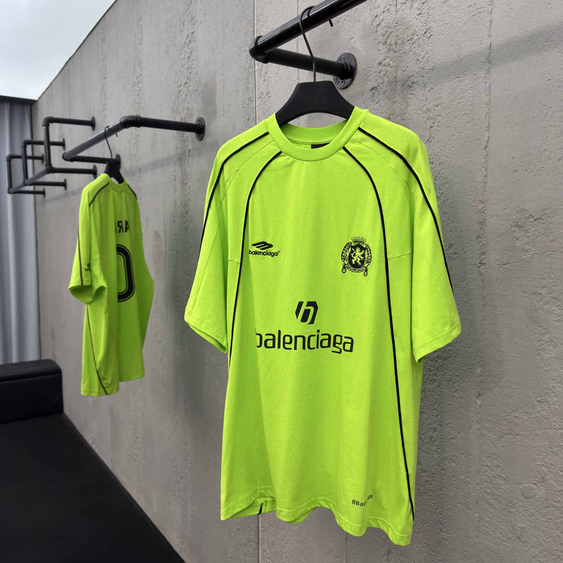 Balenciaga Paris Soccer T-Shirt Oversized  - DopestKickz