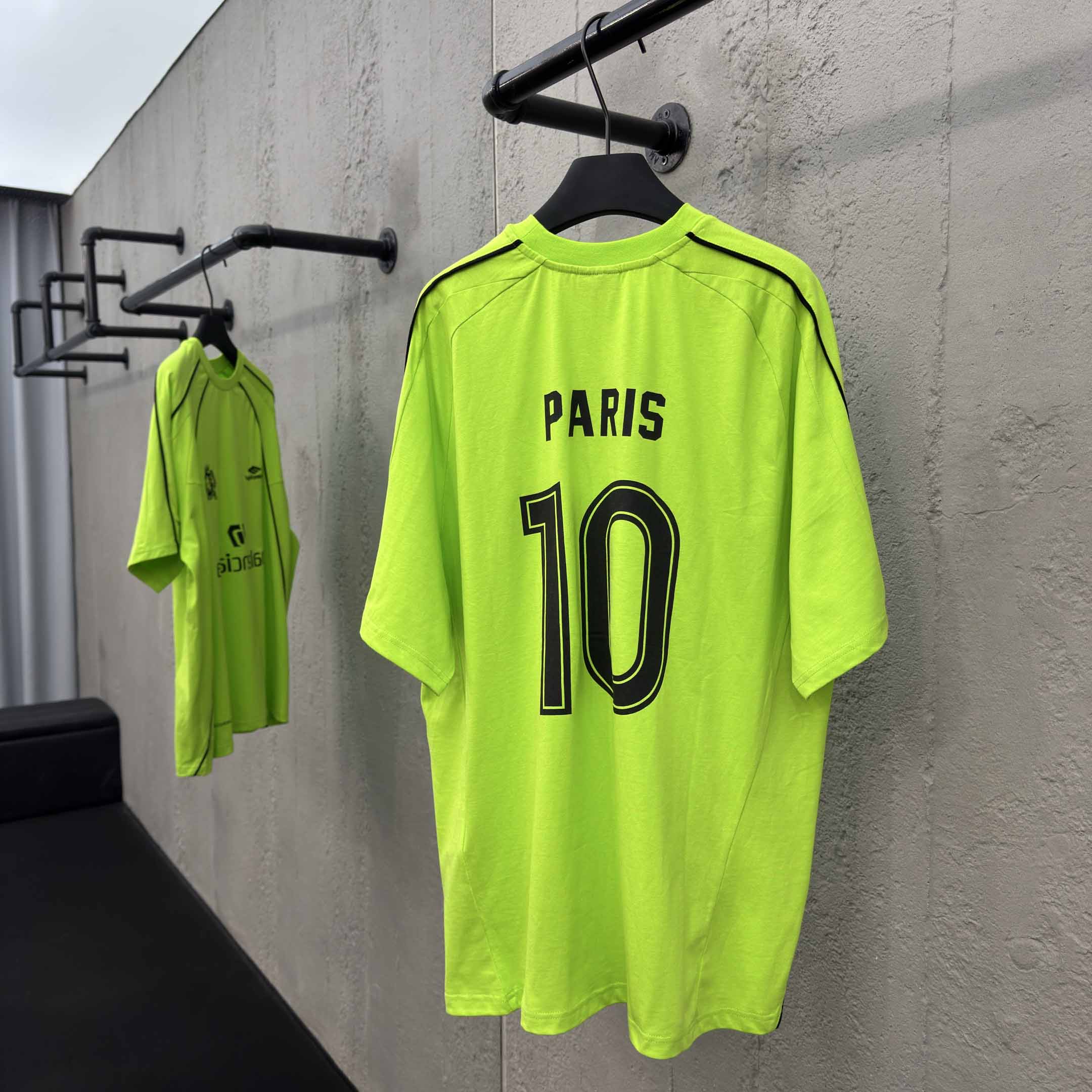 Balenciaga Paris Soccer T-Shirt Oversized  - DopestKickz