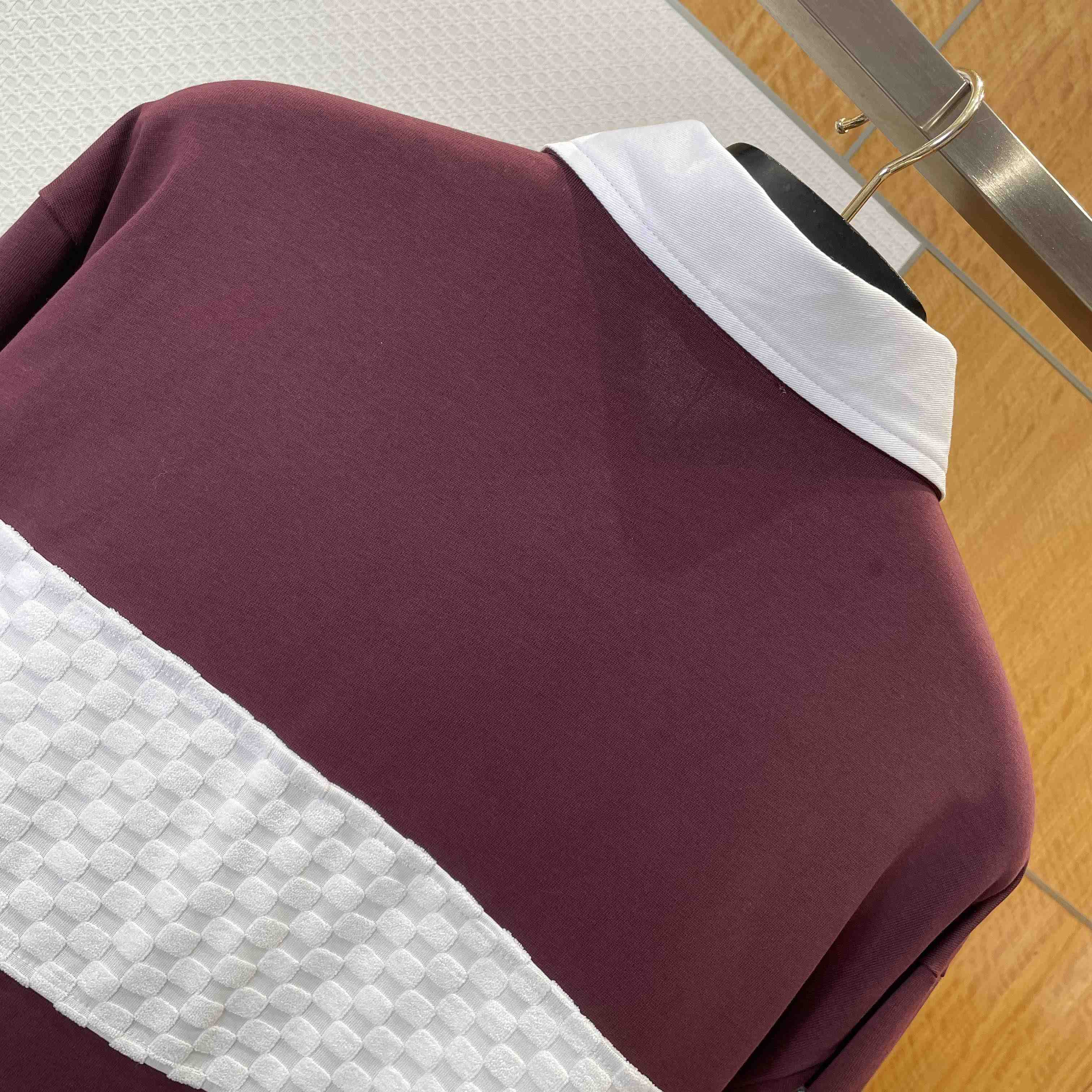 Louis Vuitton Damier Striped Long-Sleeved Polo Shirt   1AIKBY - DopestKickz