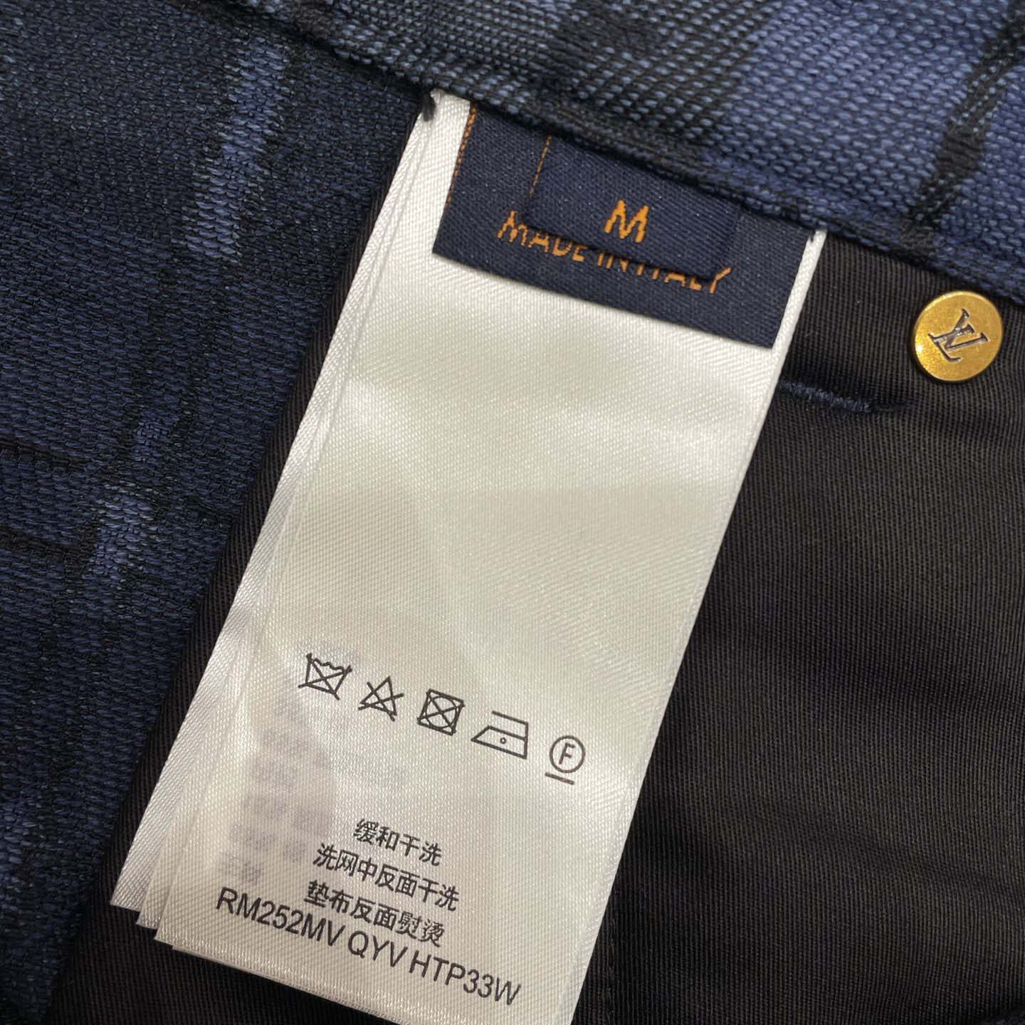 Louis Vuitton Monogram Tartan Denim Pants   1AIJUQ - DopestKickz