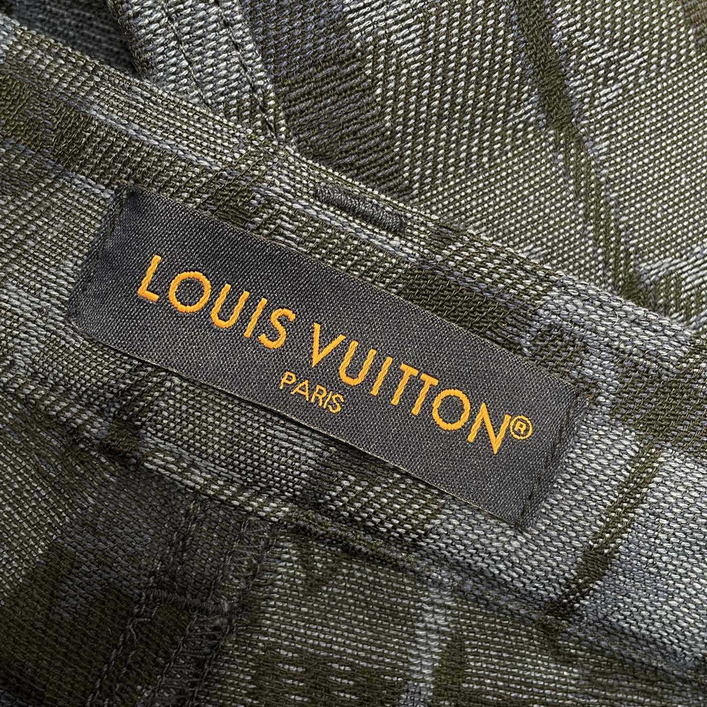 Louis Vuitton Monogram Tartan Denim Pants   1AIJUQ - DopestKickz