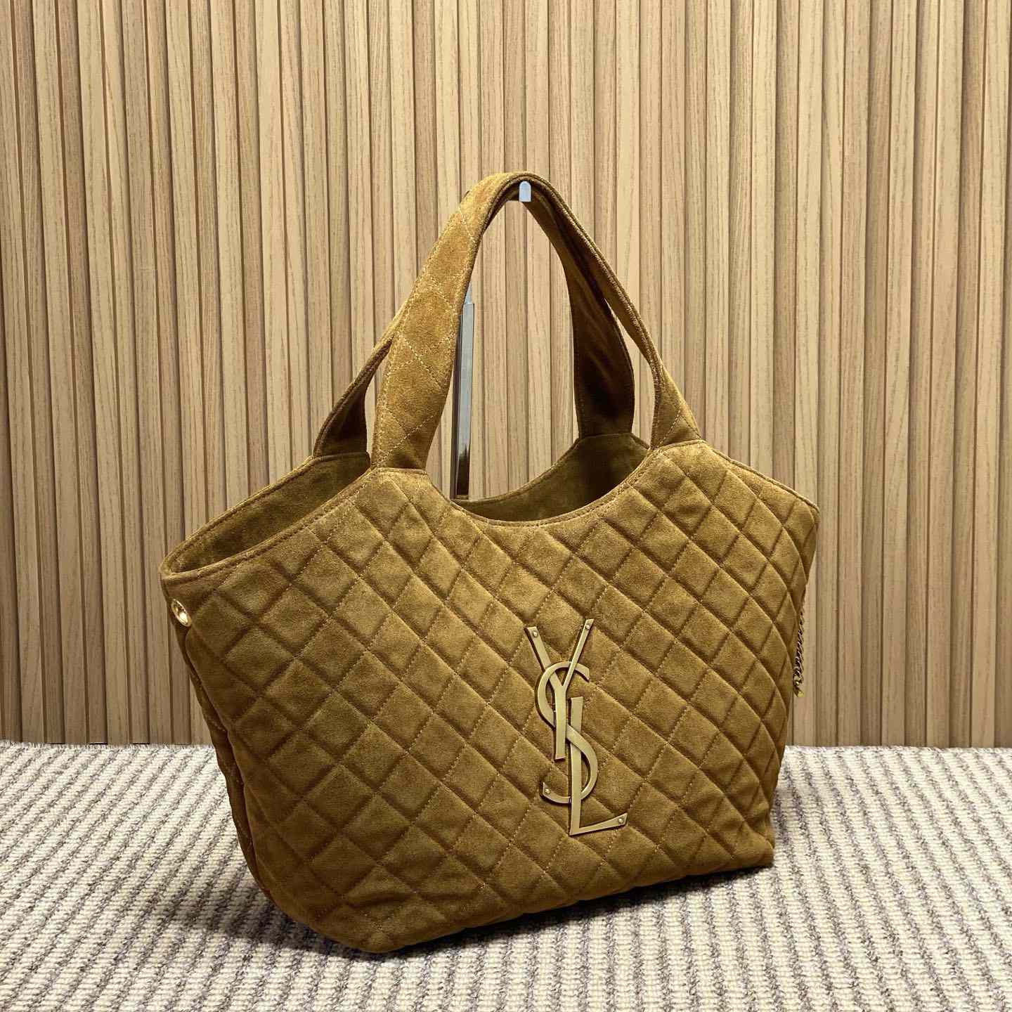 Saint Laurent Icare Medium In Quilted Suede  - DopestKickz