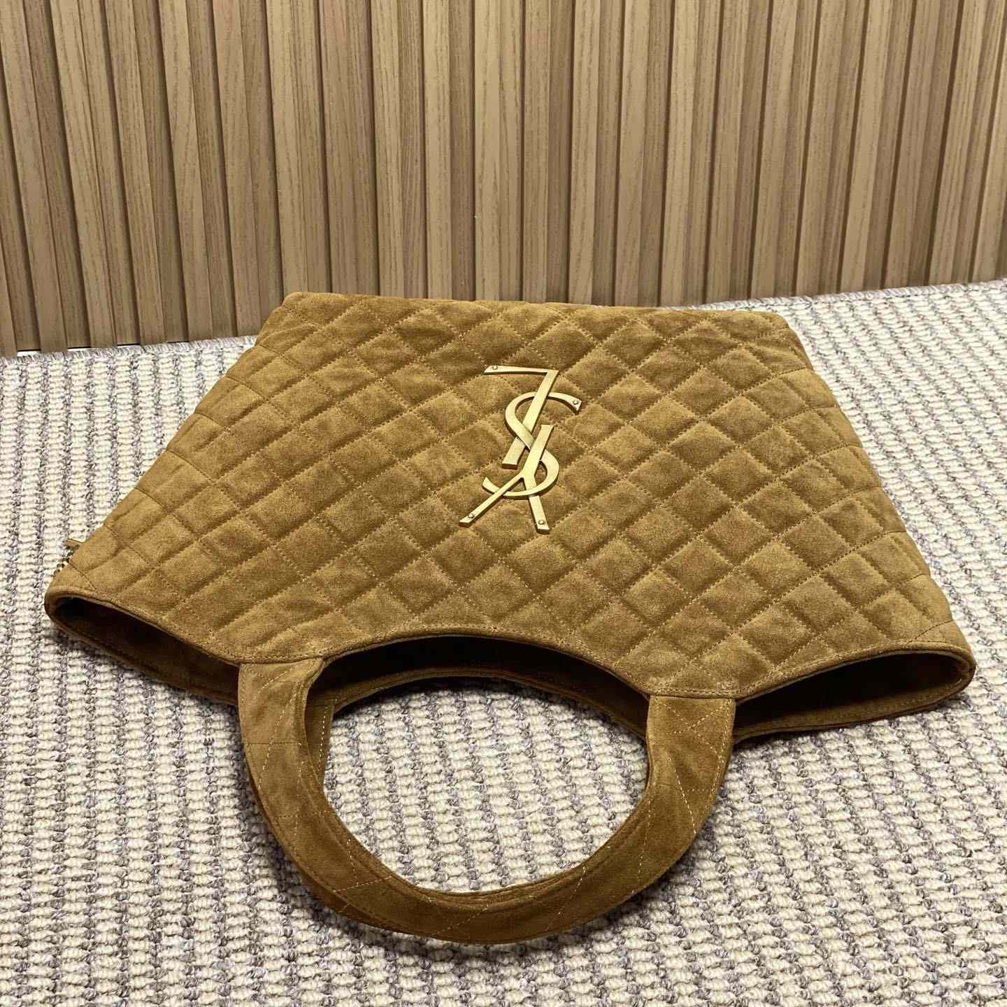 Saint Laurent Icare Medium In Quilted Suede  - DopestKickz