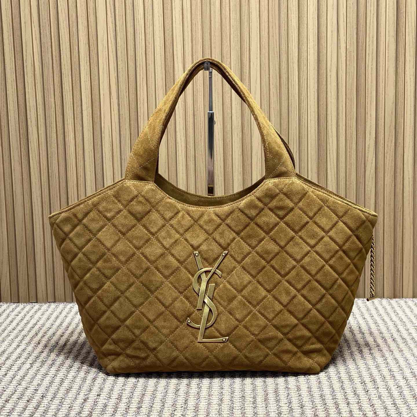 Saint Laurent Icare Medium In Quilted Suede  - DopestKickz