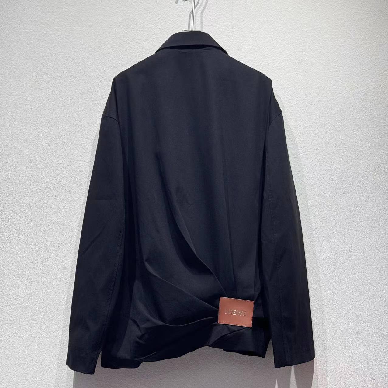 Loewe Draped Jacket In Cotton And Silk - DopestKickz
