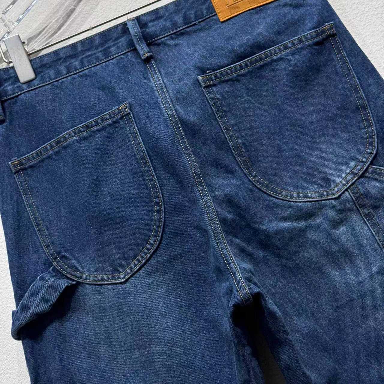 Louis Vuitton Monogram Denim Workwear Pants   1AIJUF - DopestKickz