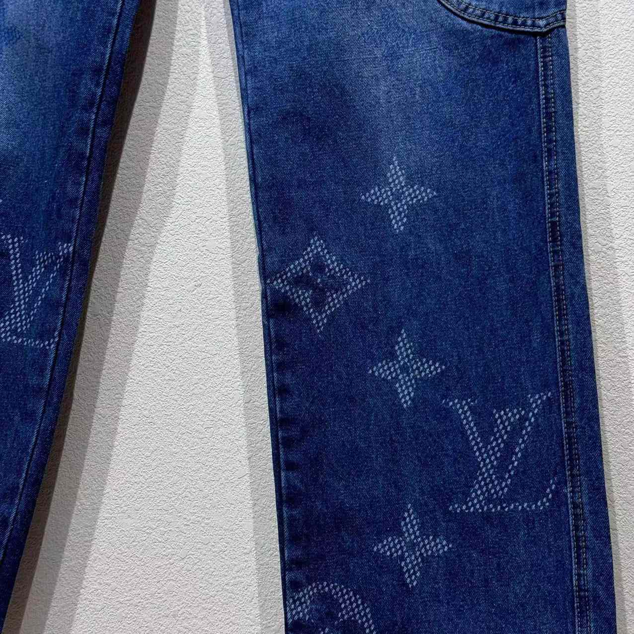 Louis Vuitton Monogram Denim Workwear Pants   1AIJUF - DopestKickz