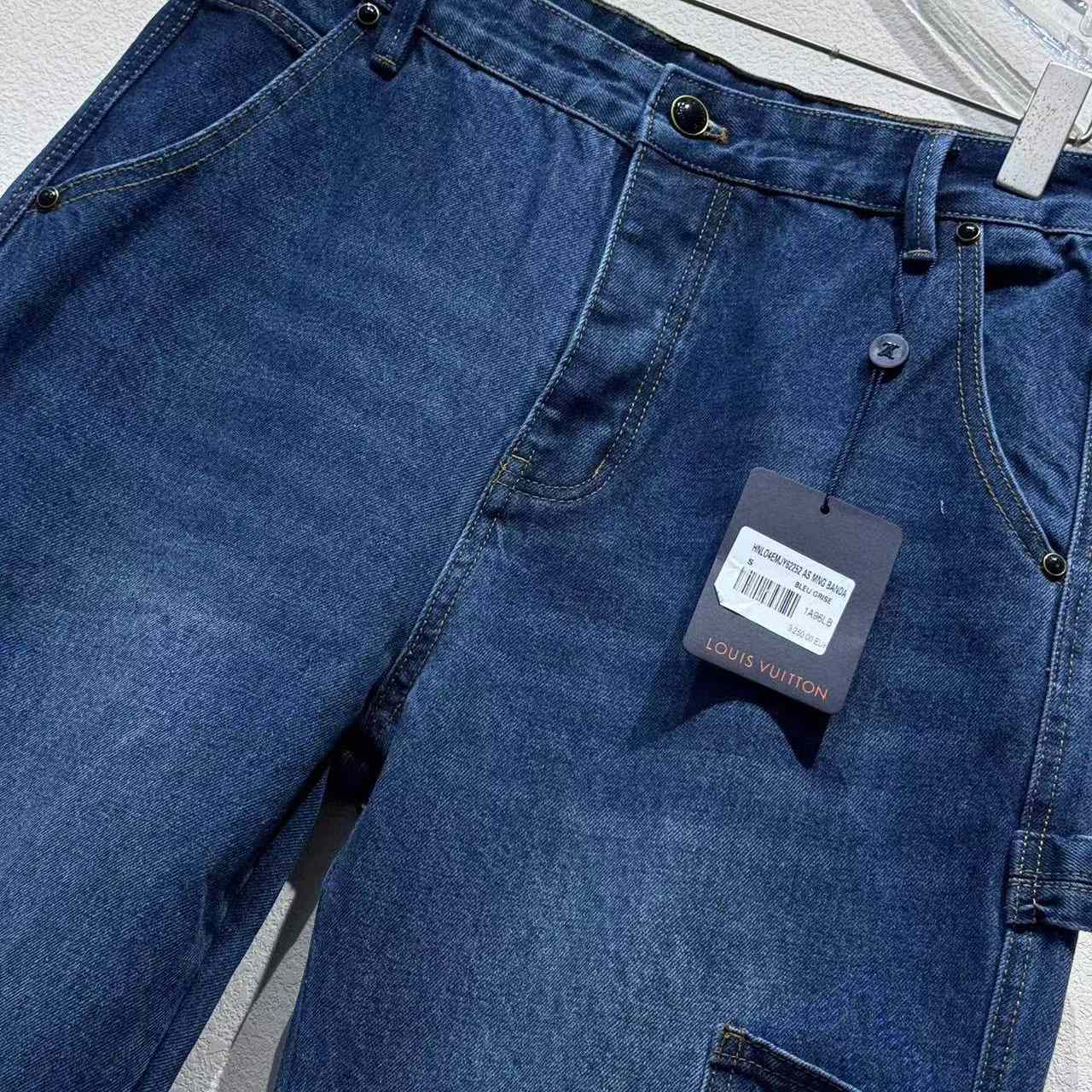 Louis Vuitton Monogram Denim Workwear Pants   1AIJUF - DopestKickz