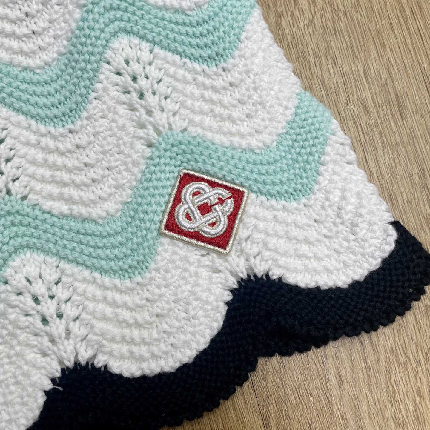 Casablanca Gradient Wave Cotton Crochet Shorts   D0111 - DopestKickz