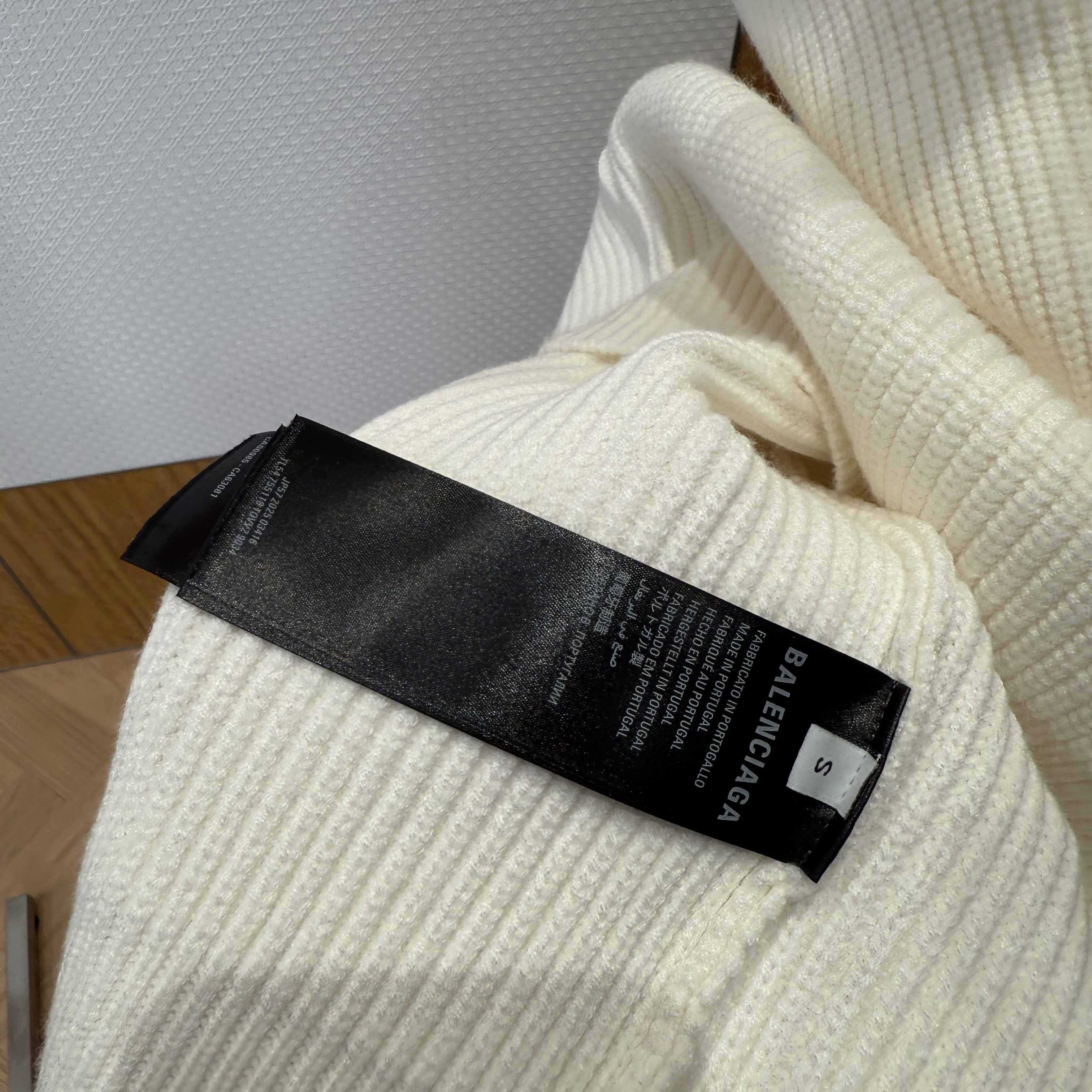 Balenciaga Logo-patch Stretch-wool Jumper - DopestKickz