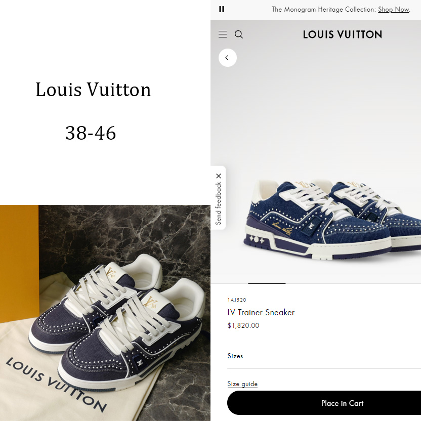 Louis Vuitton LV Trainer Sneaker   1AJ520 - DopestKickz