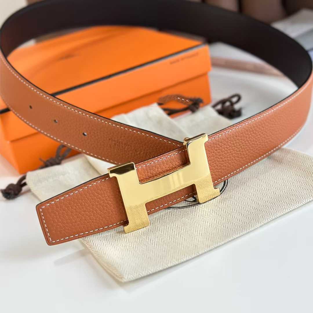 Hermes Reversible Leather Belts    38 mm - DopestKickz