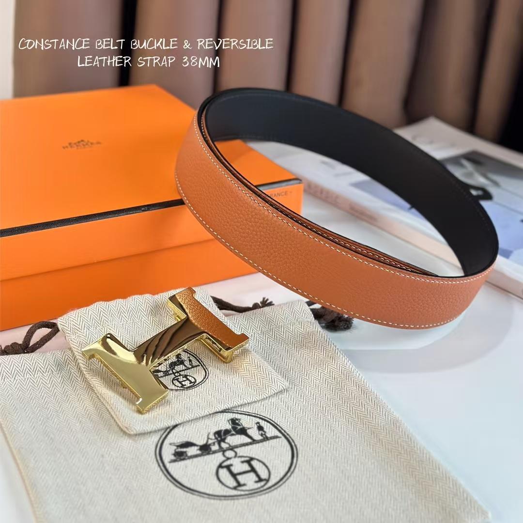 Hermes Reversible Leather Belts    38 mm - DopestKickz