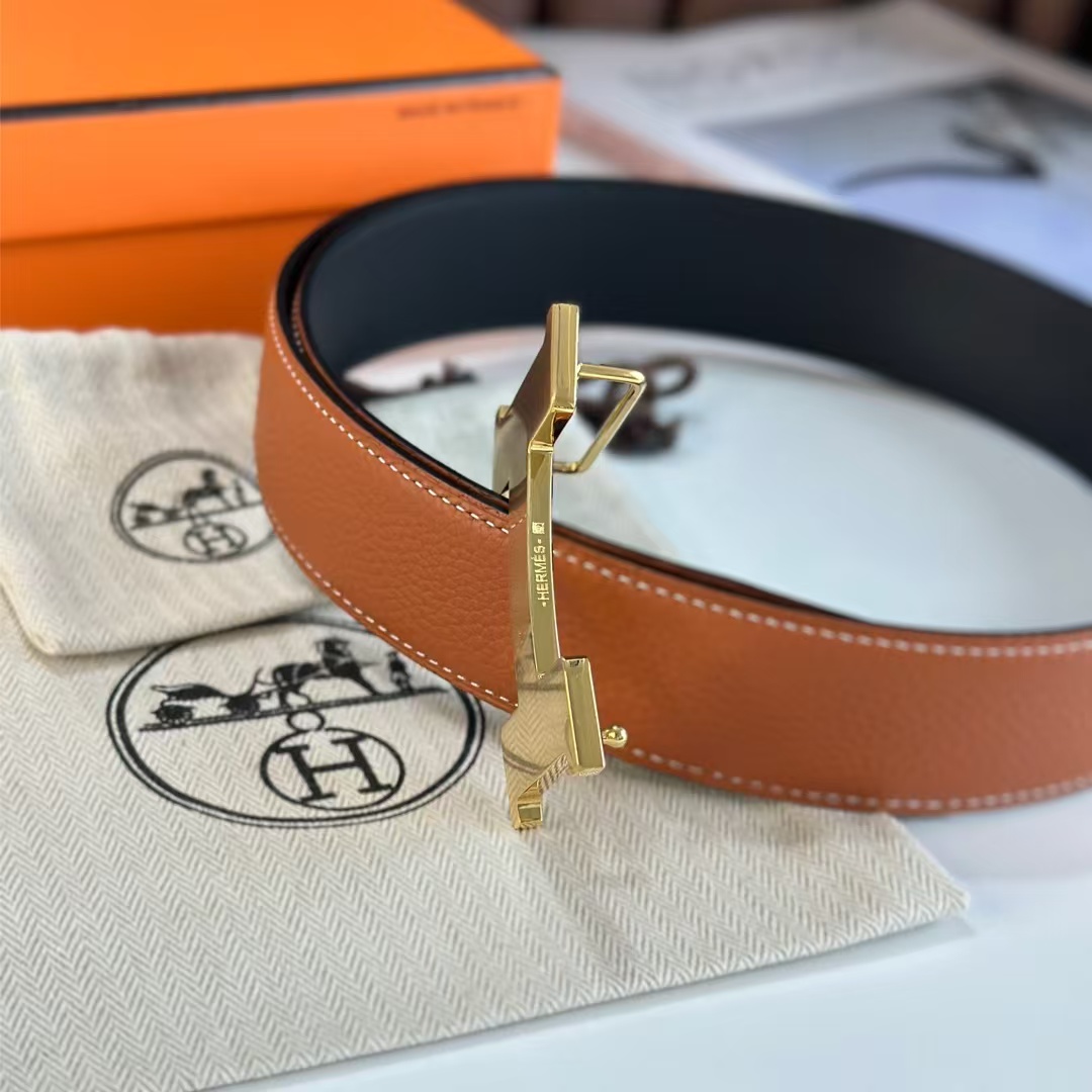 Hermes Reversible Leather Belts    38 mm - DopestKickz