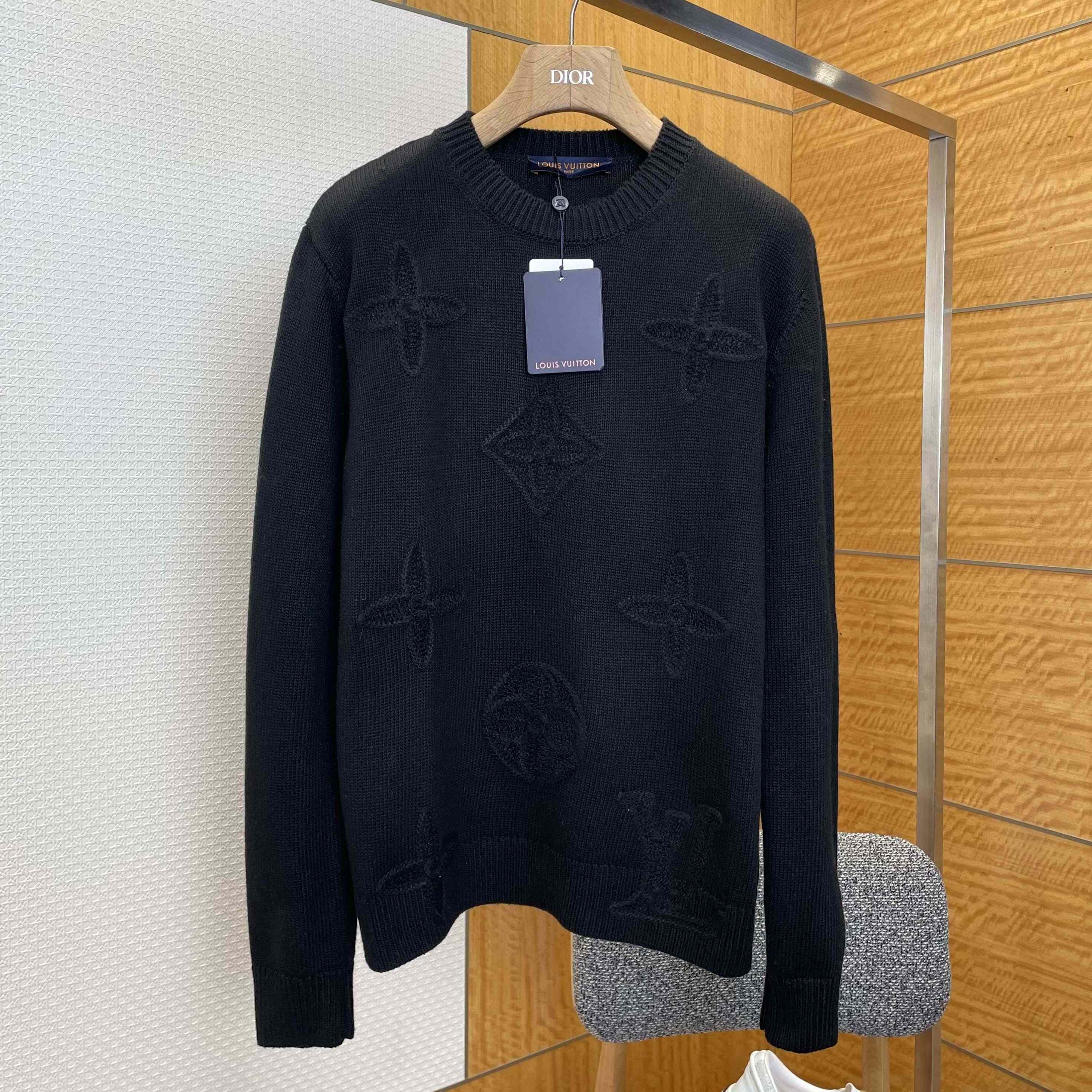 Louis Vuitton Embellished Knitted Crewneck   1AJBWX - DopestKickz
