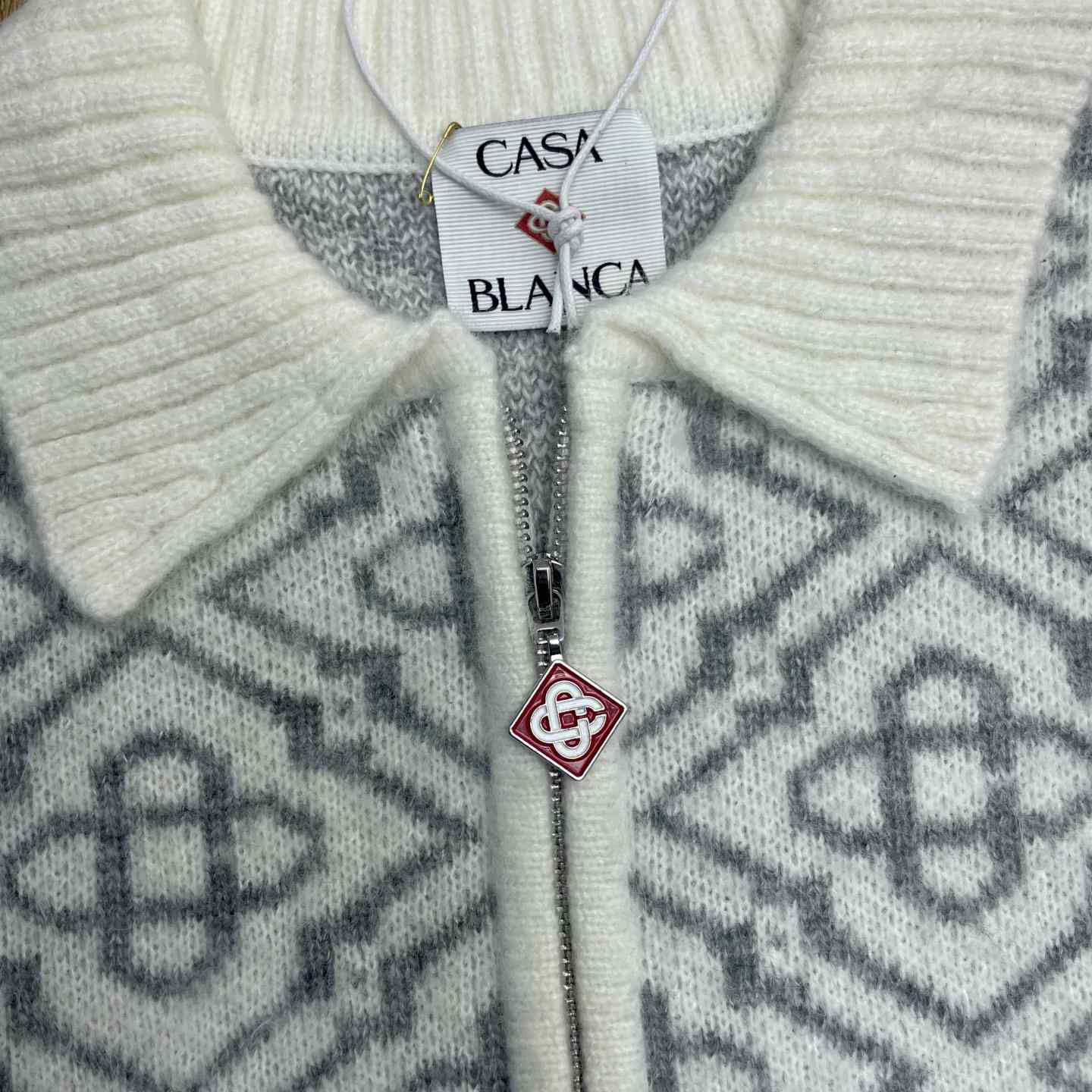 Casablanca Logo-pattern Zip-fastening Cardigan   D0115 - DopestKickz