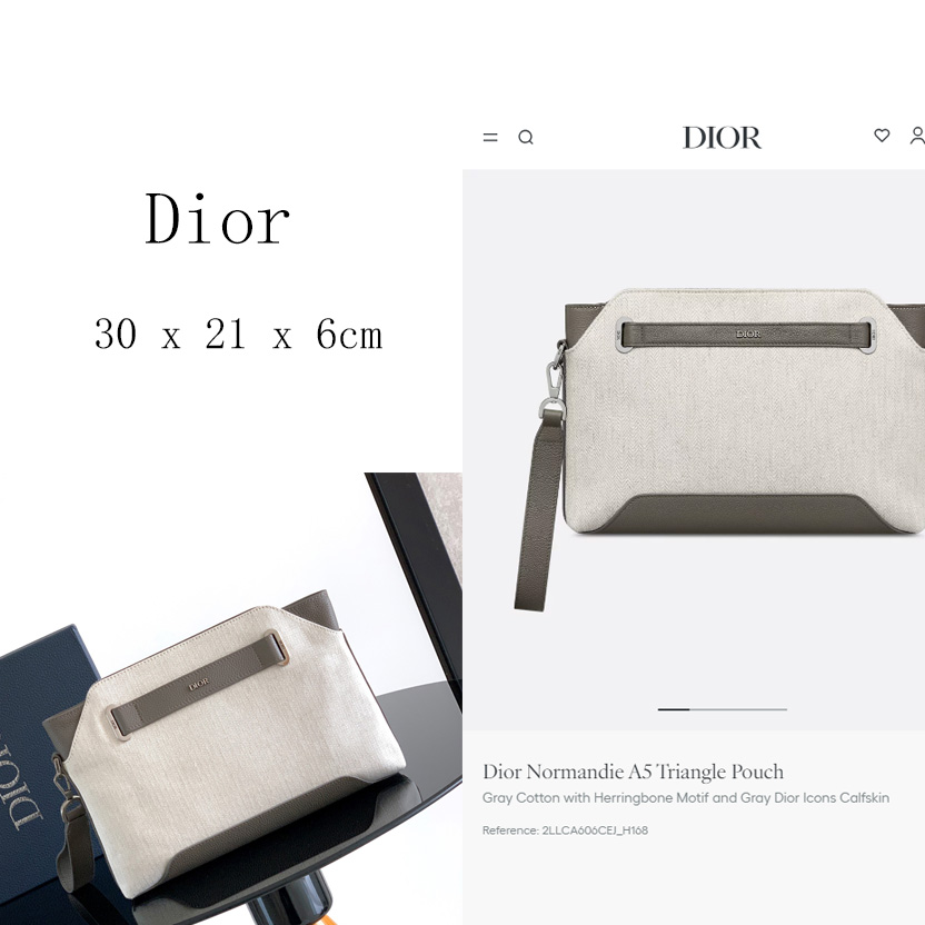 Dior Normandie A5 Triangle Pouch  - DopestKickz