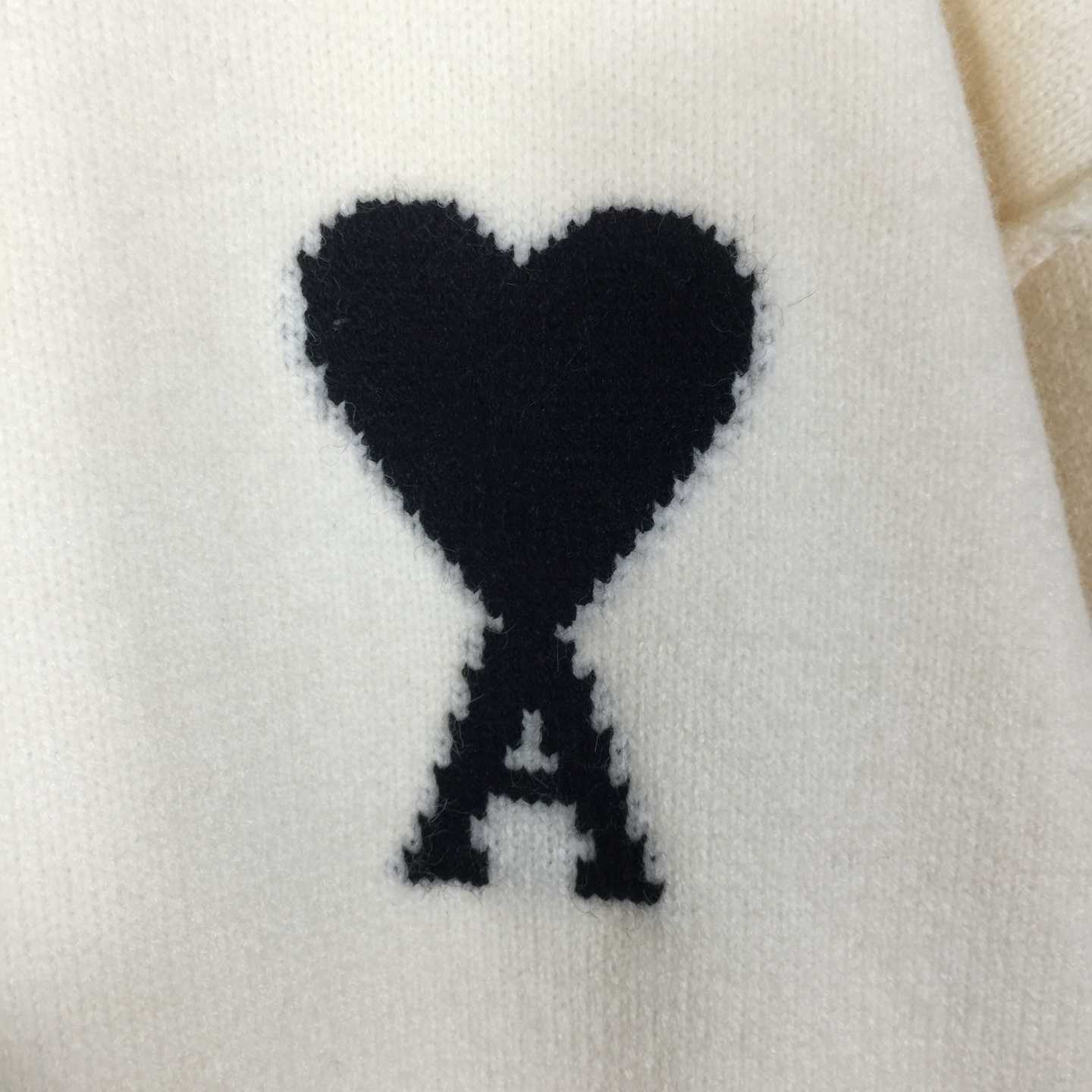 AMI Paris Ami De Coeur Wool Cardigan - DopestKickz