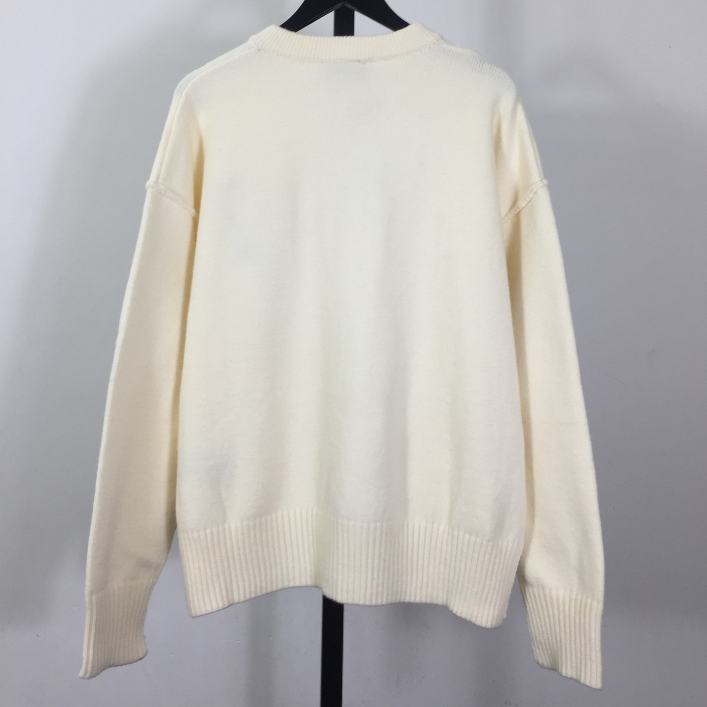 AMI Paris Ami De Coeur Wool Cardigan - DopestKickz