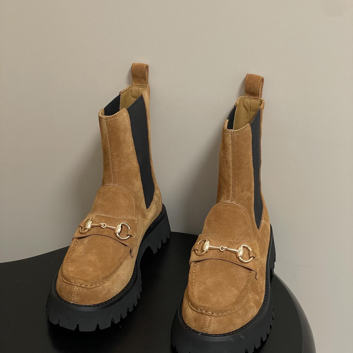 Gucci Women's Ankle Boot With Horsebit - DopestKickz