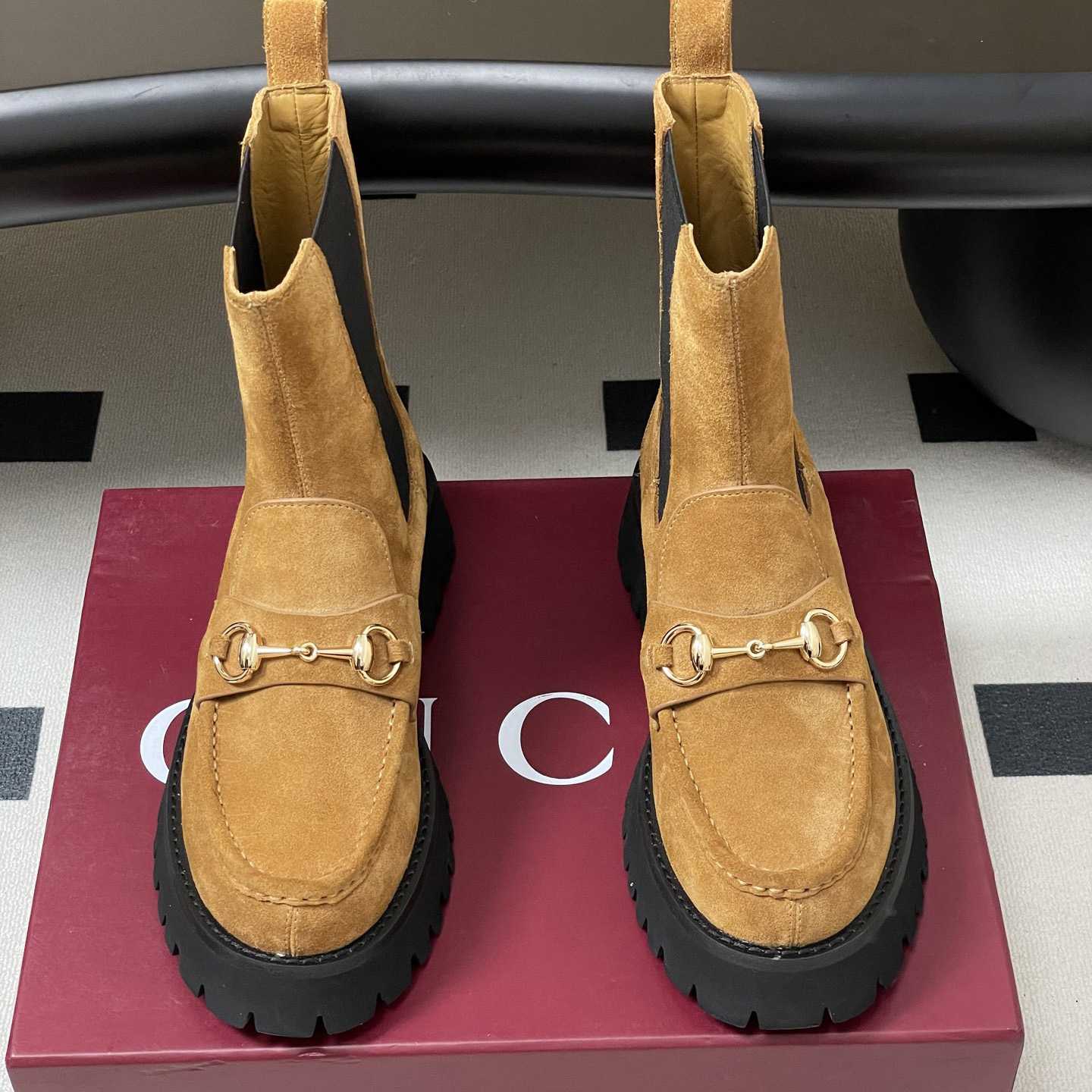 Gucci Women's Ankle Boot With Horsebit - DopestKickz