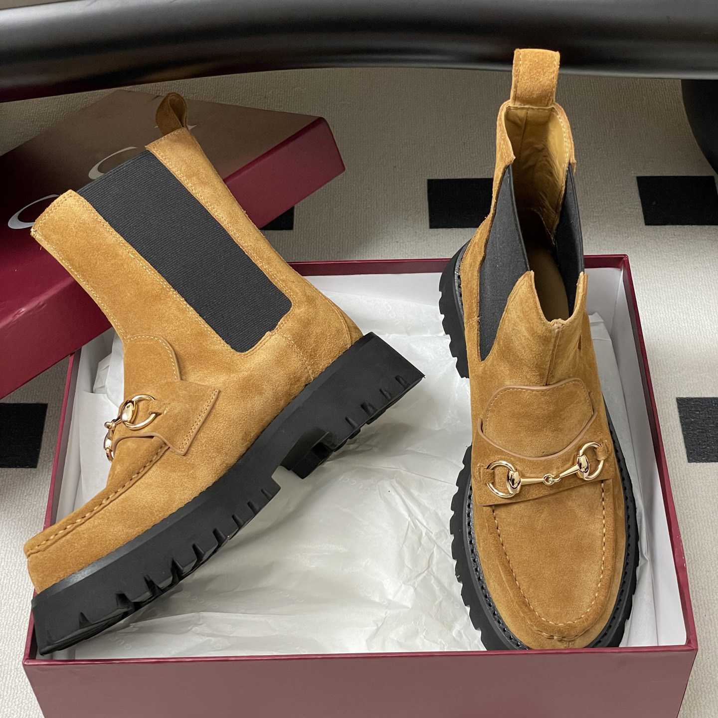 Gucci Women's Ankle Boot With Horsebit - DopestKickz