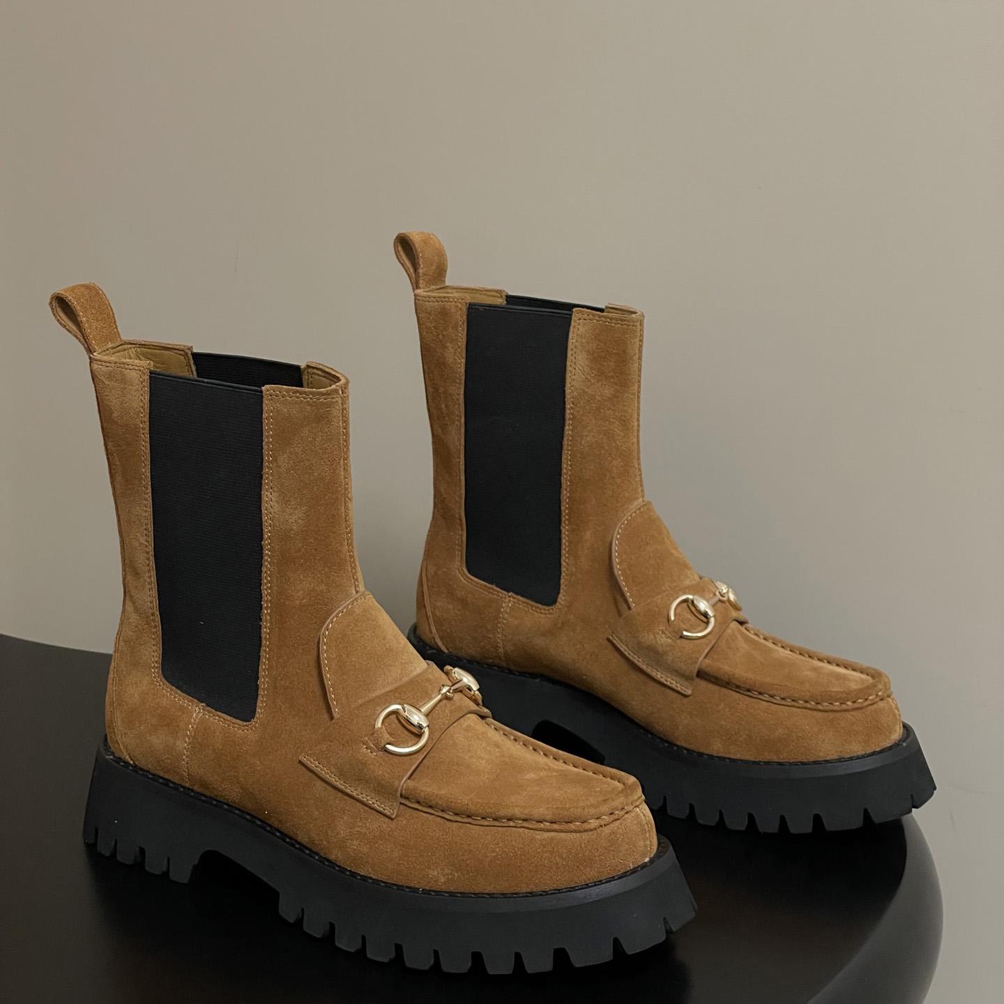 Gucci Women's Ankle Boot With Horsebit - DopestKickz