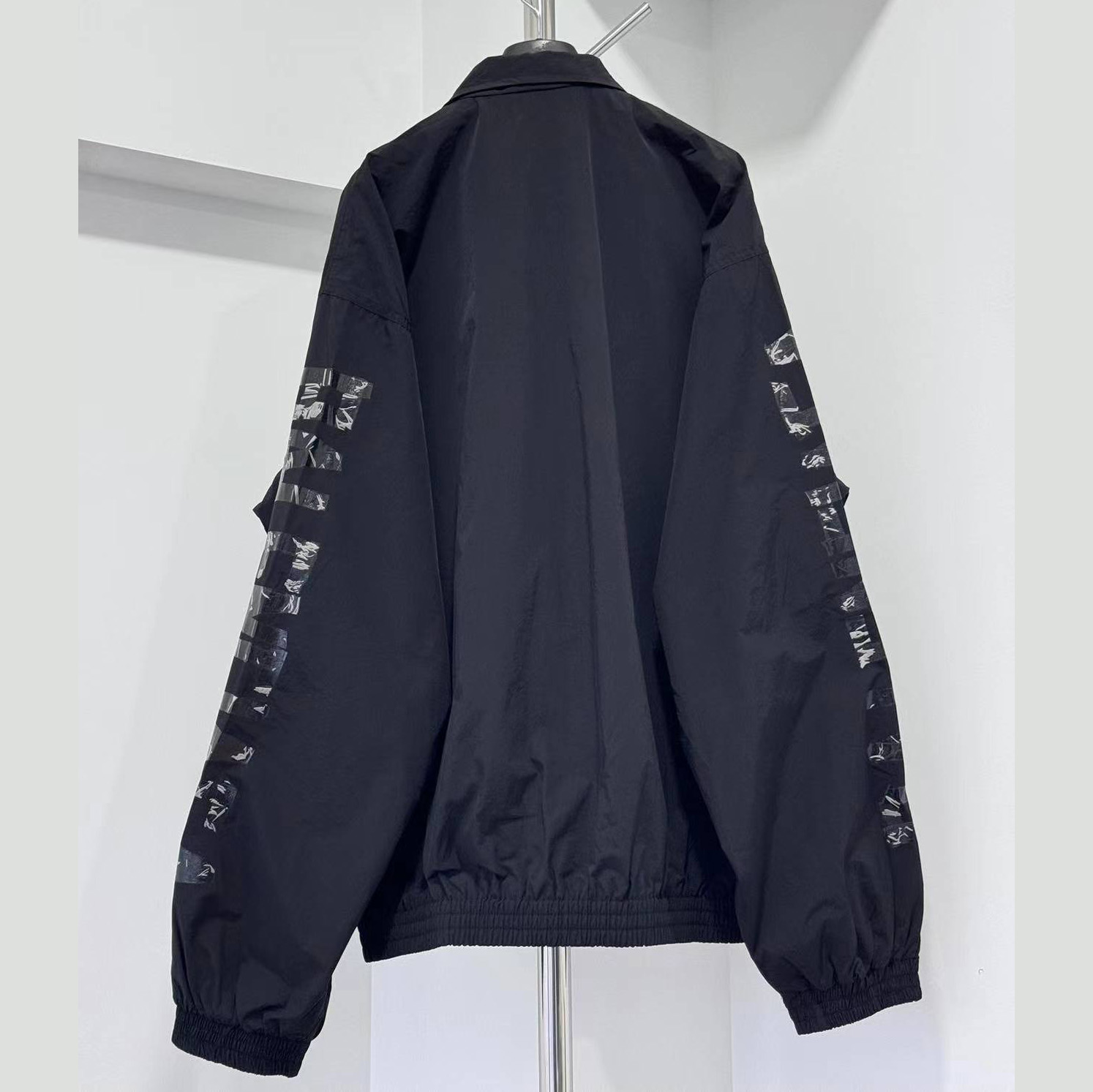 Balenciaga Tracksuit Jacket Medium Fit In Black  - DopestKickz