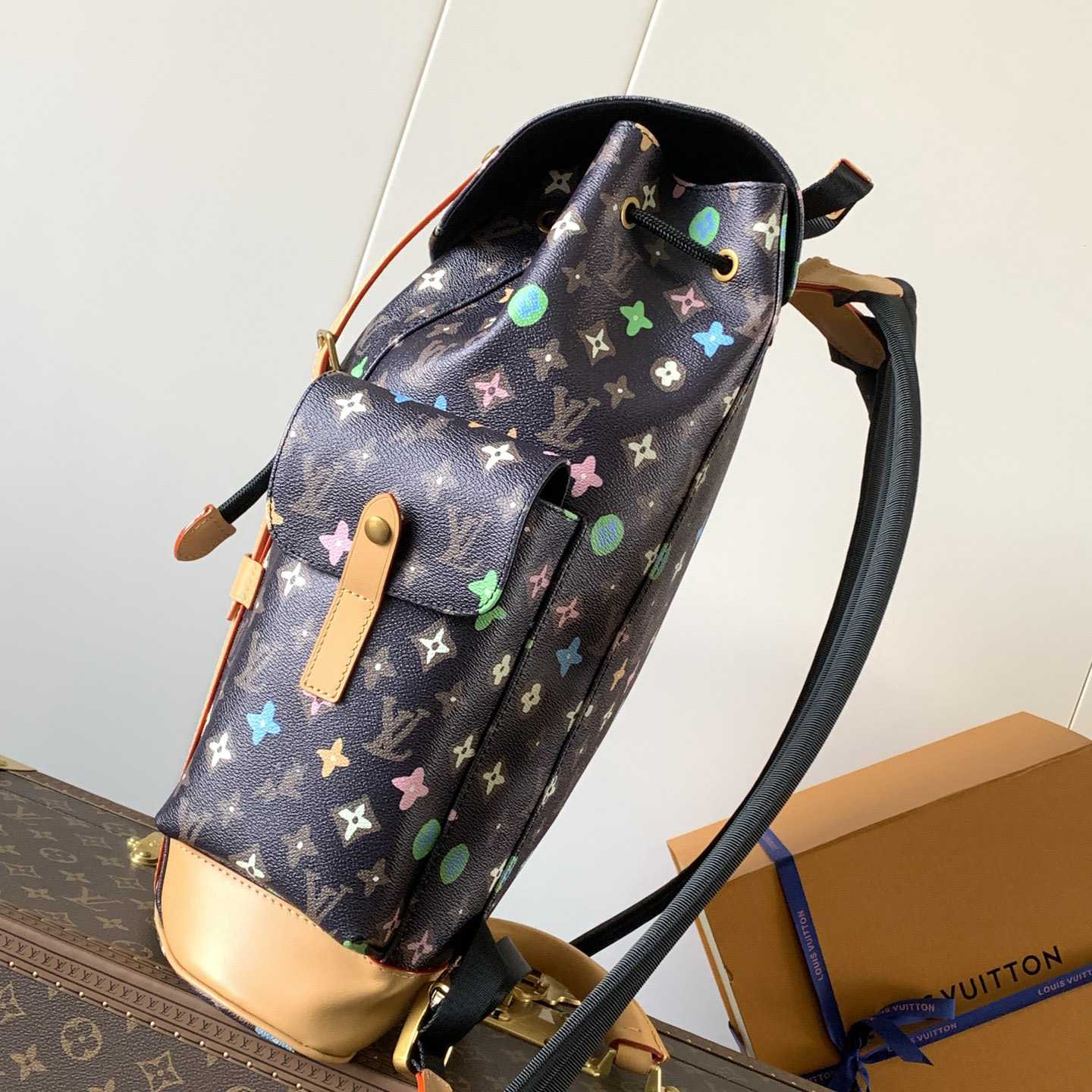  Louis Vuitton x Takashi Murakami Christopher Backpack   M25240 - DopestKickz