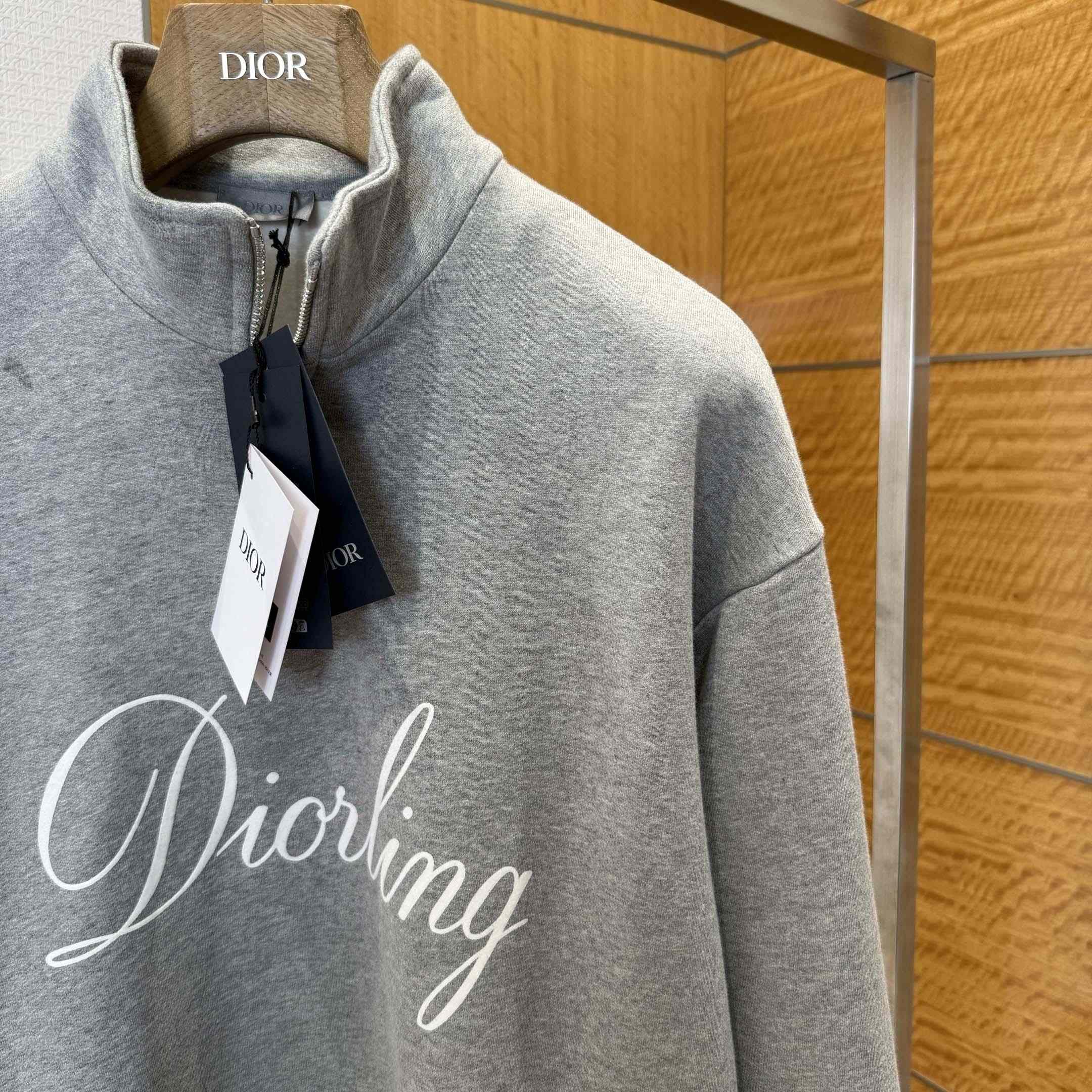 Dior Diorling Sweatshirt with Zipped Collar - DopestKickz