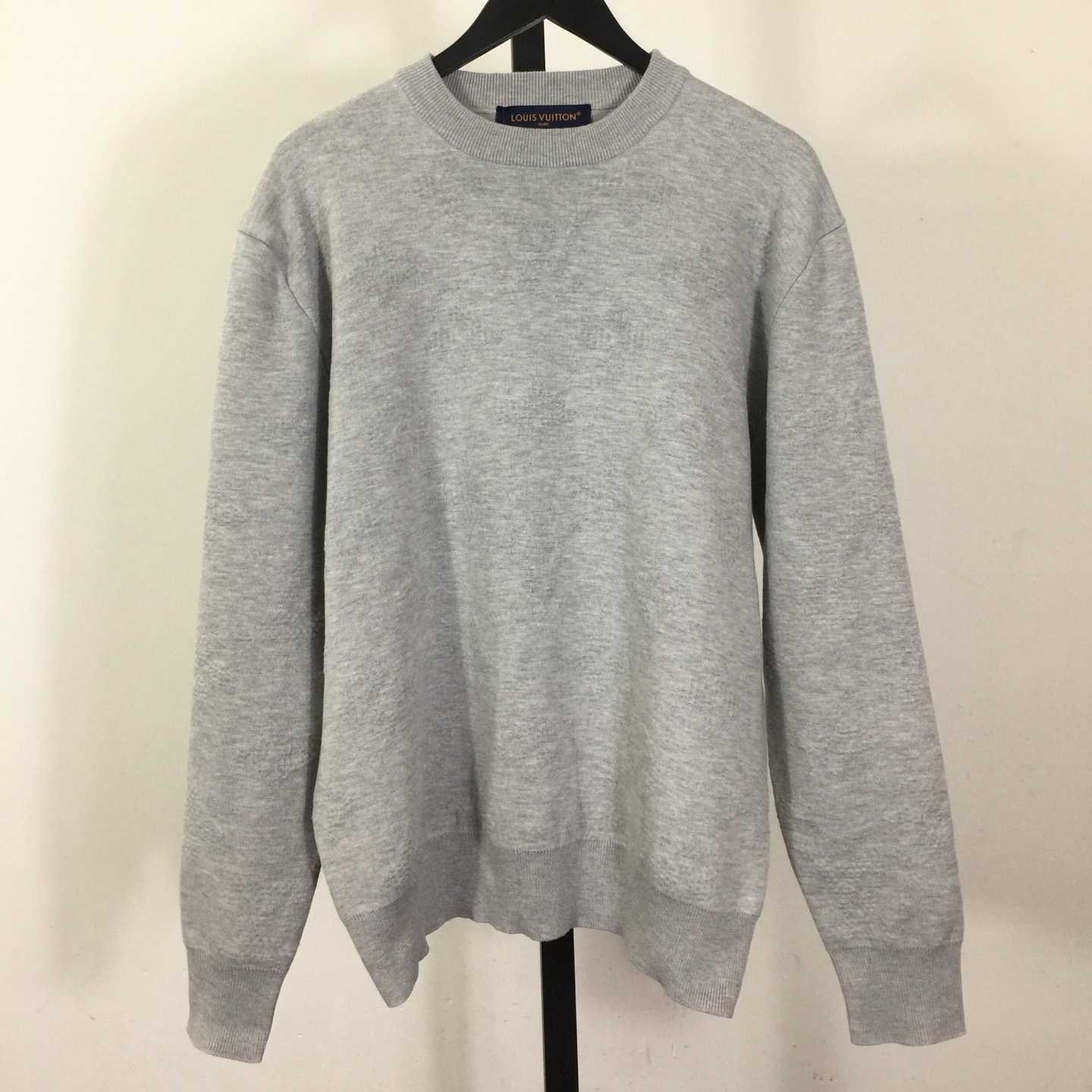 Louis Vuitton Monogram Embossed Pullover   1AIWG4 - DopestKickz