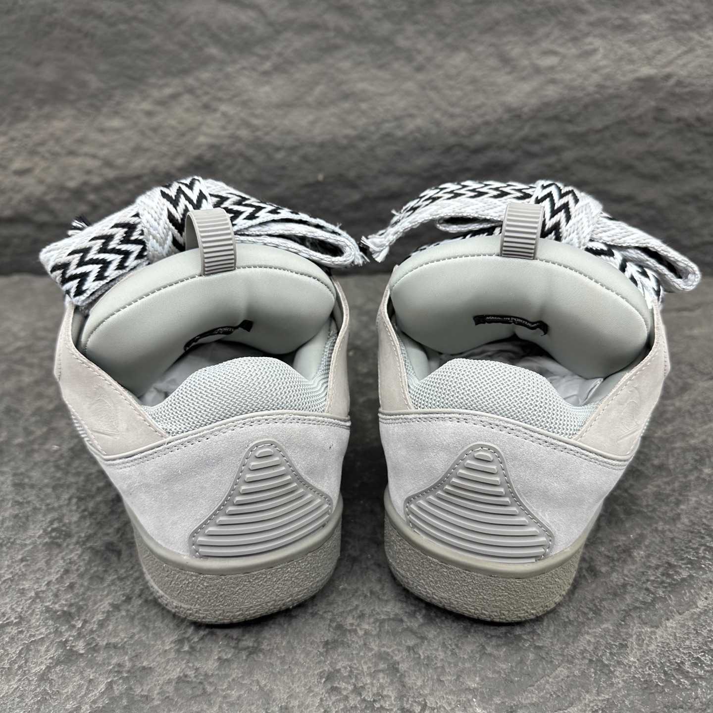 Lanvin Leather Curb Sneakers - DopestKickz