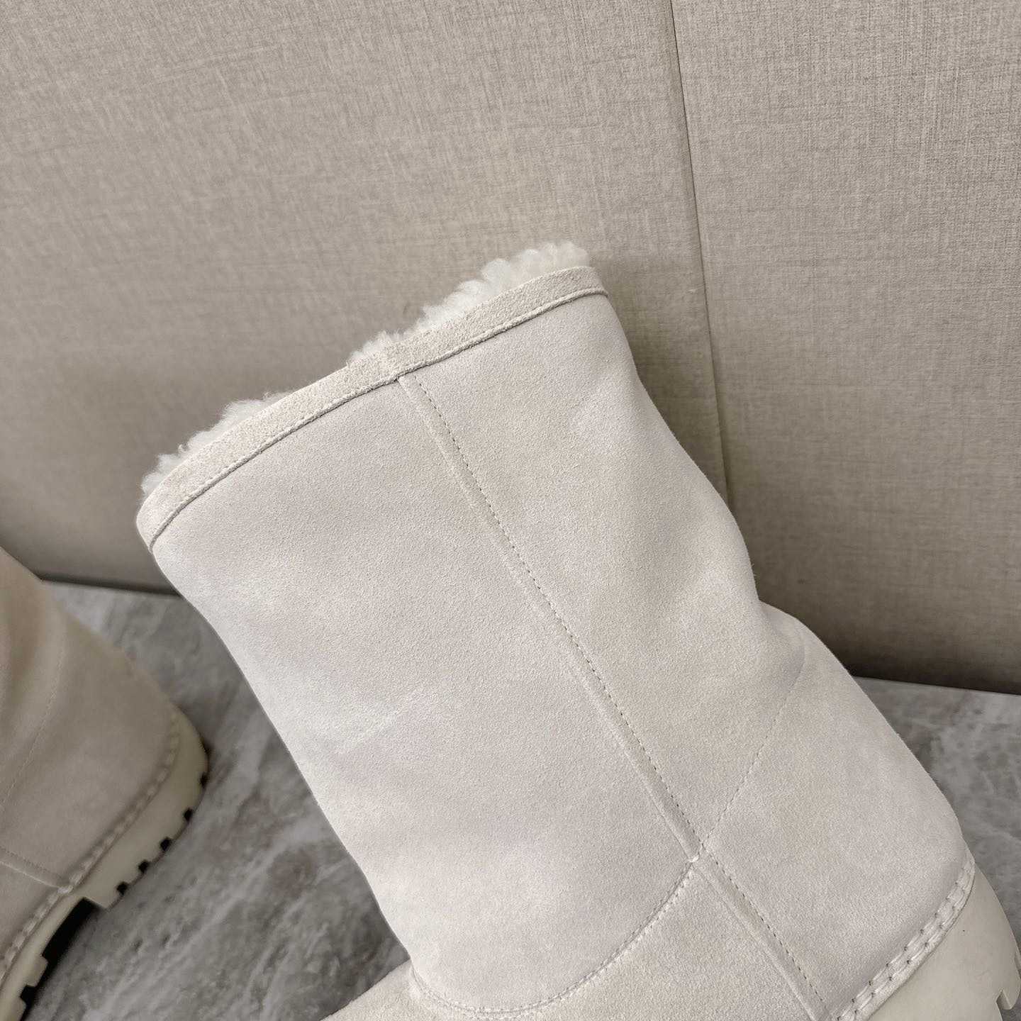 Balenciaga Alaska Fur High Boots - DopestKickz