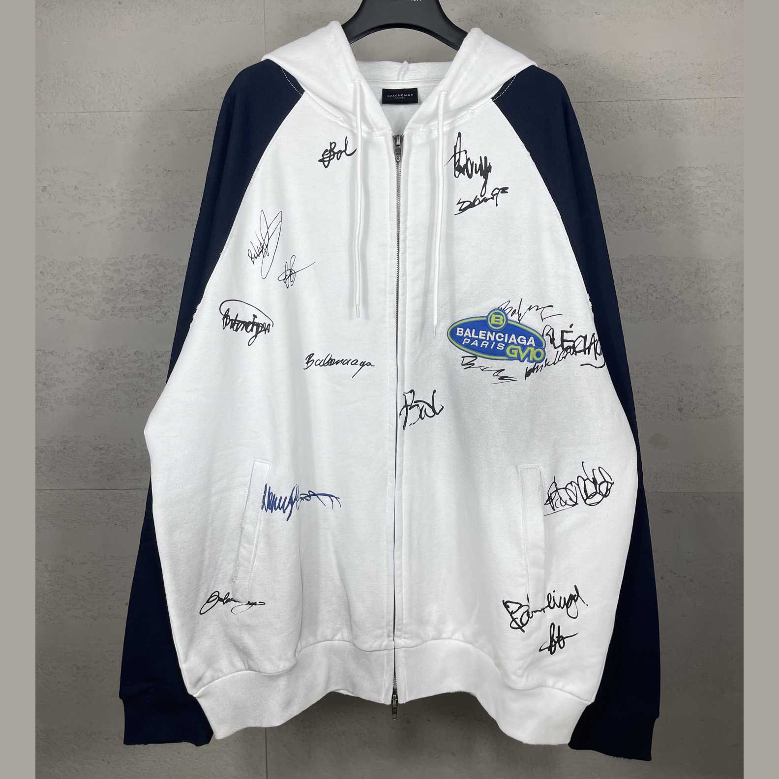 Balenciaga Banana Raglan Oversized Zip-Up Hoodie  - DopestKickz