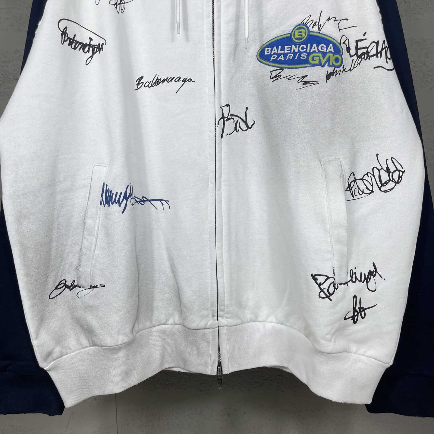 Balenciaga Banana Raglan Oversized Zip-Up Hoodie  - DopestKickz